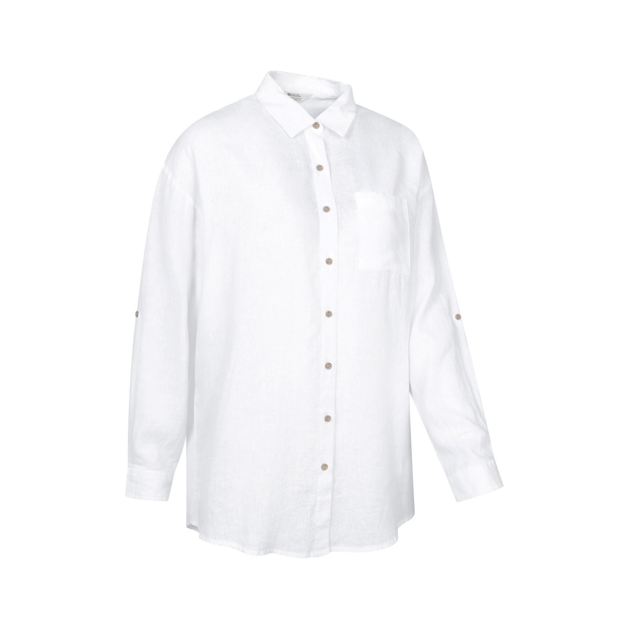 Chemisier SANTIAGO Femme (Blanc) 3/4