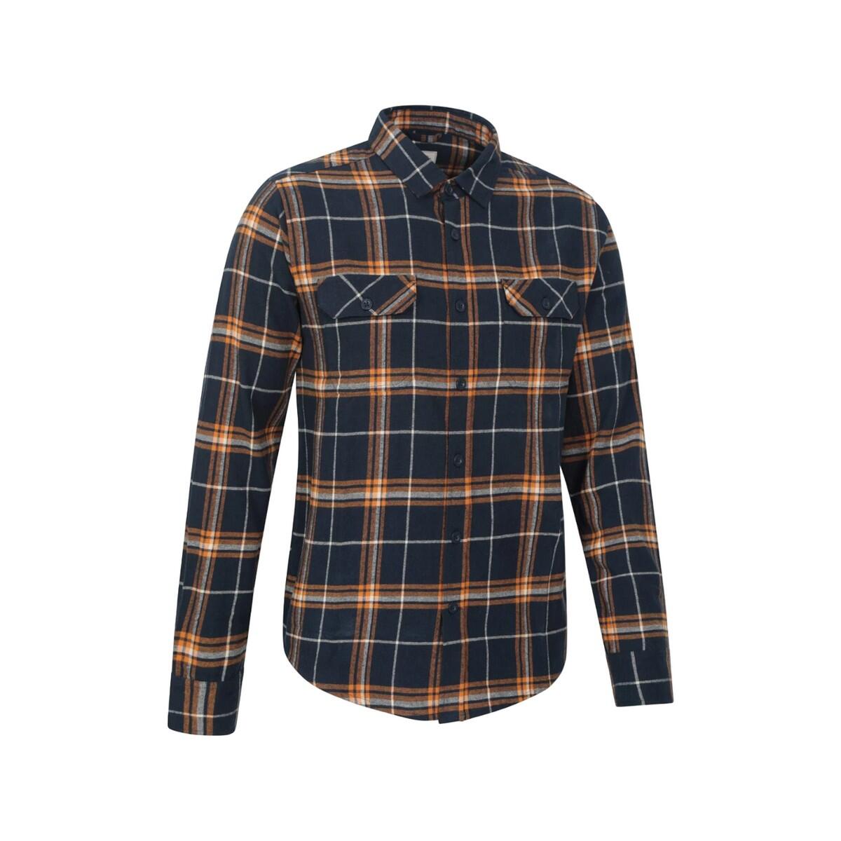 Camicia Manica Lunga Uomo Mountain Warehouse Trace Blu Acceso 4/4