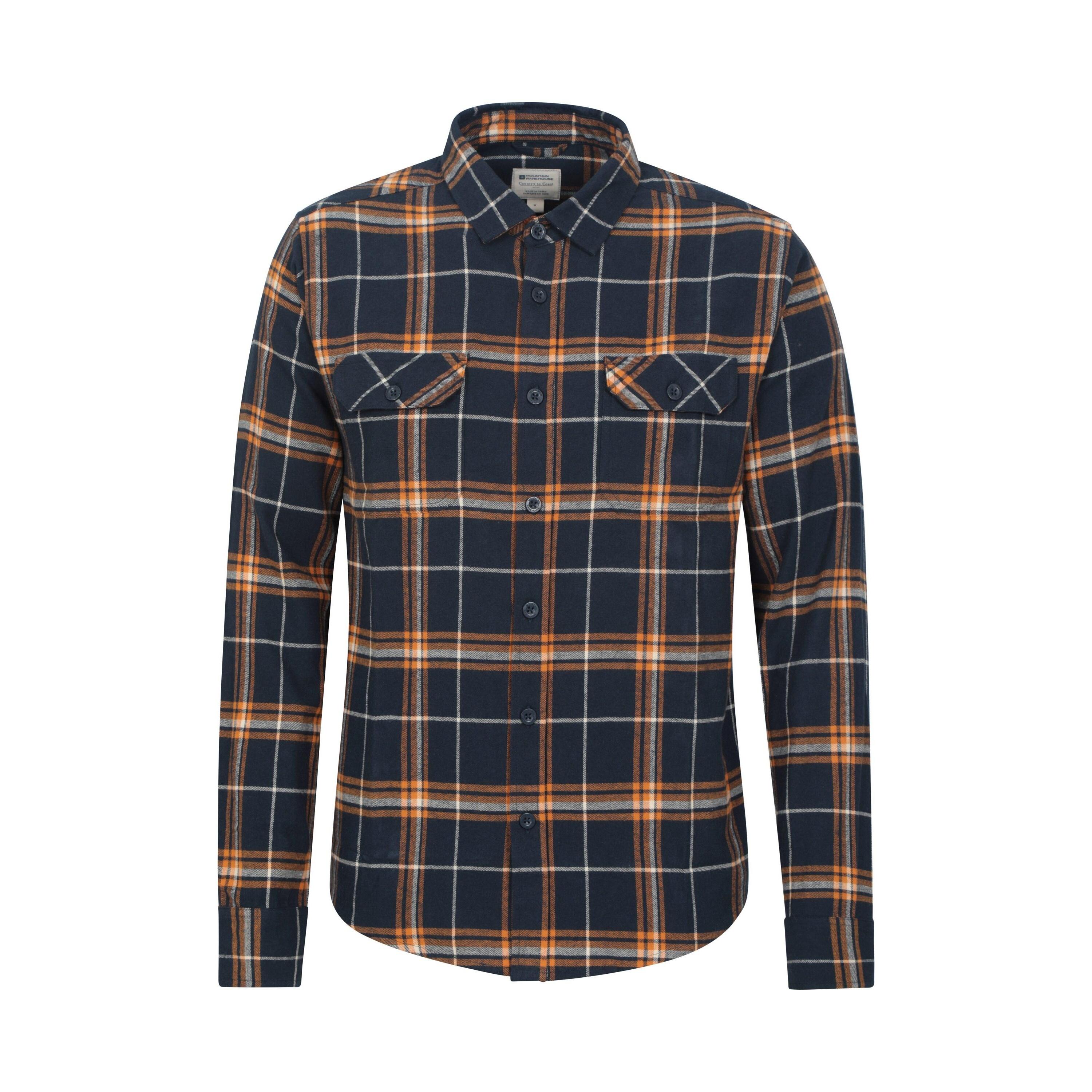 MOUNTAIN WAREHOUSE Camicia Manica Lunga Uomo Mountain Warehouse Trace Blu Acceso