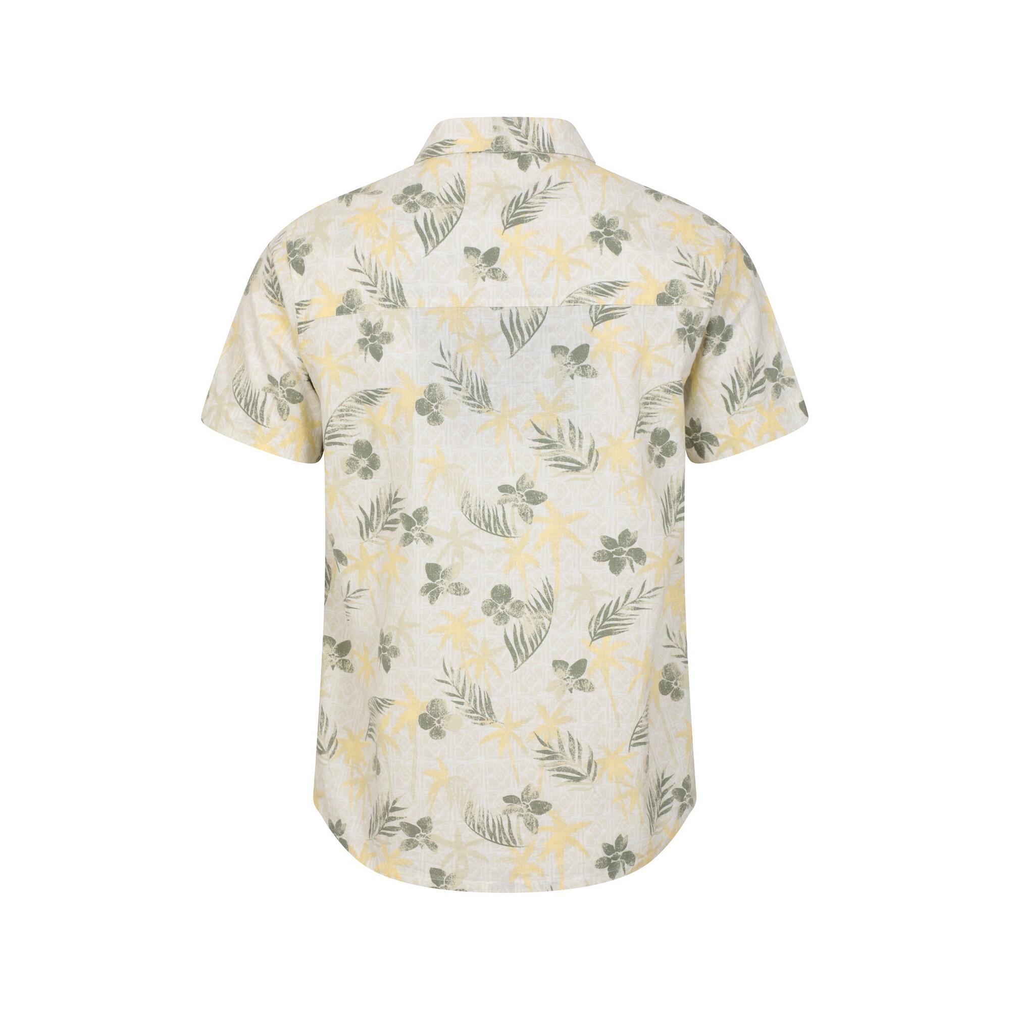 Camicia Tropicale Maniche Corte Uomo Mountain Warehouse Kaki 2/4