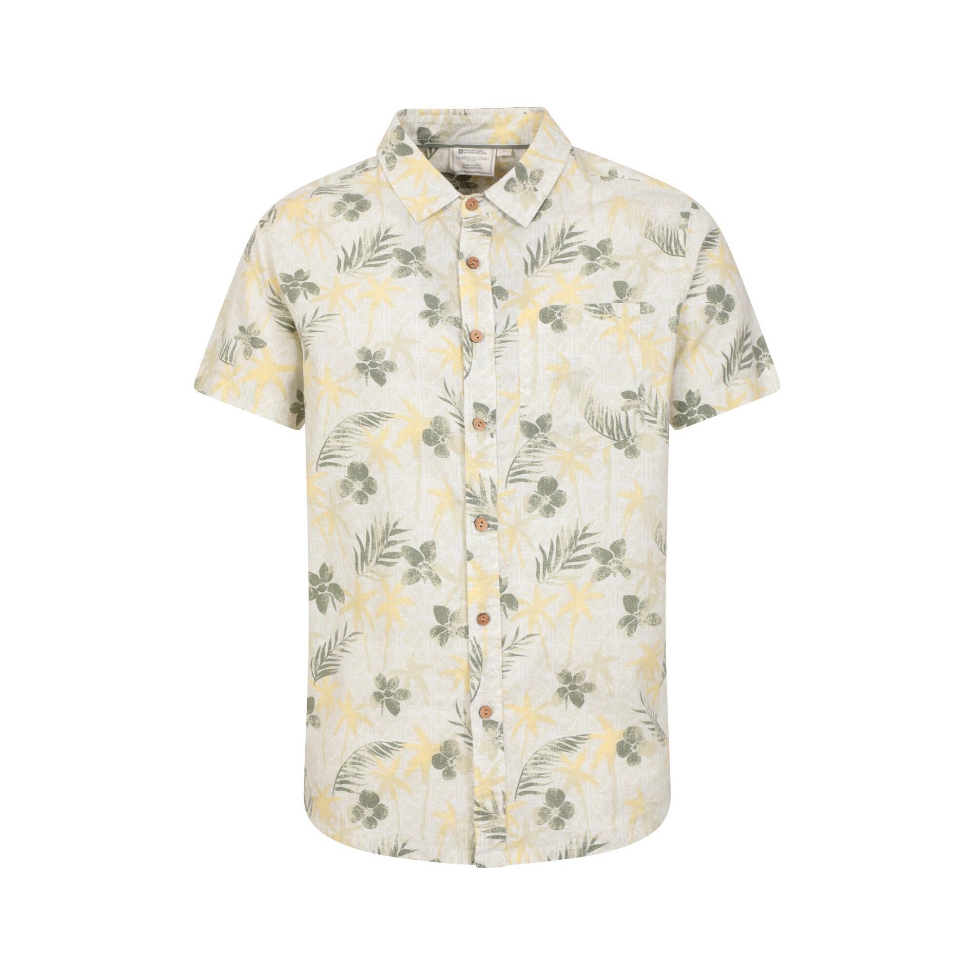 MOUNTAIN WAREHOUSE Camicia Tropicale Maniche Corte Uomo Mountain Warehouse Kaki