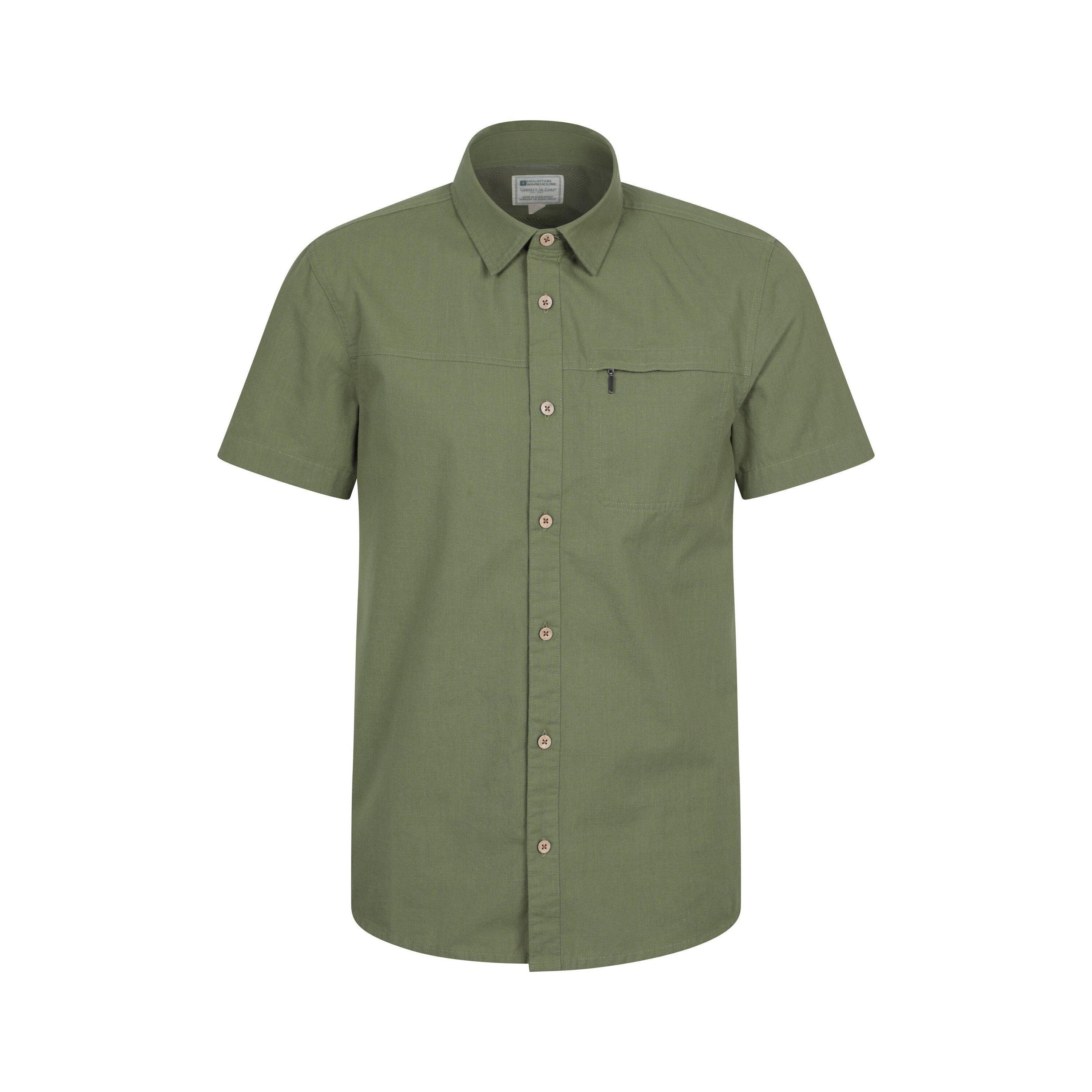 MOUNTAIN WAREHOUSE Camicia Maniche Corte Uomo Mountain Warehouse Coconut Verde Scuro