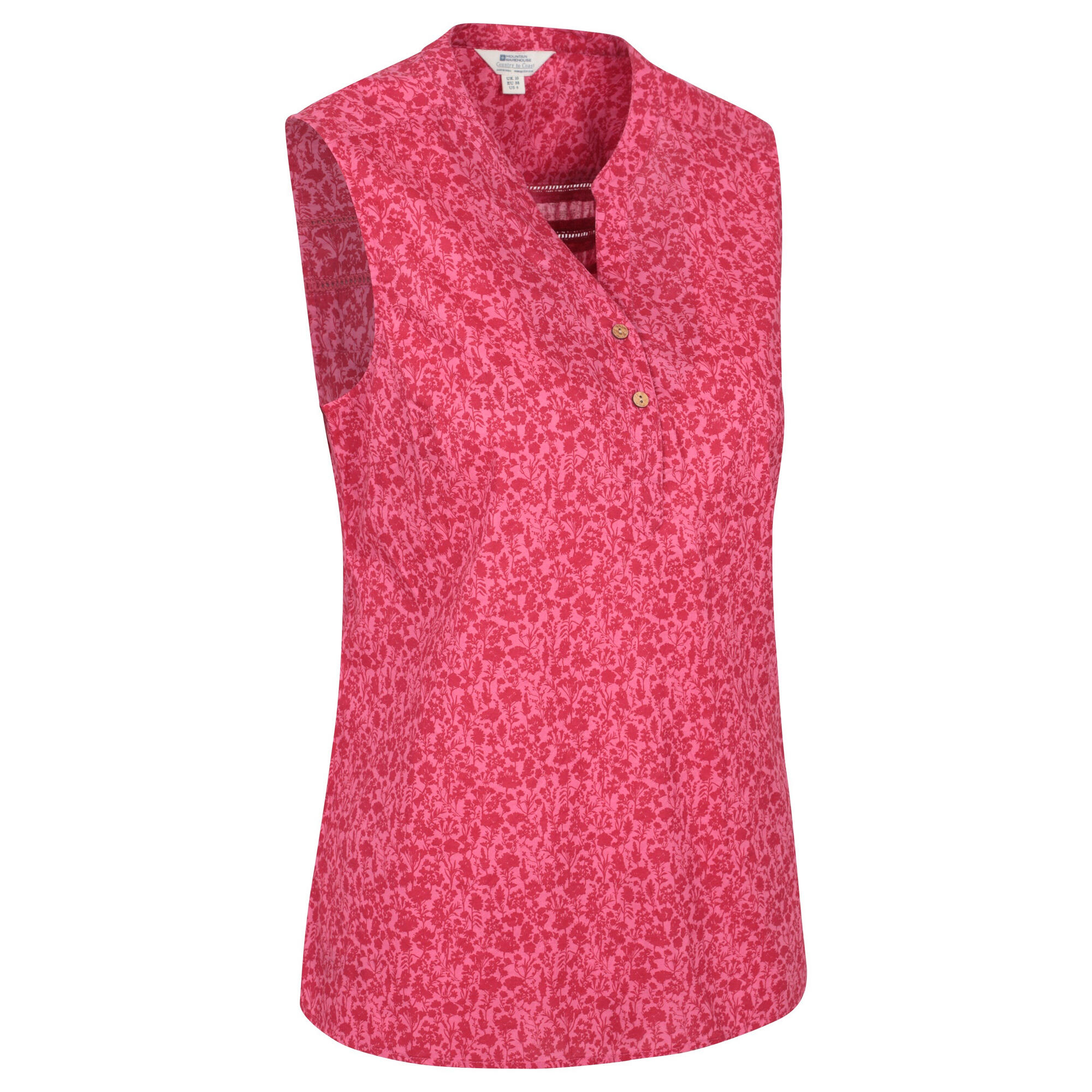 Chemisier Sans Manches PETRA Femme (Rouge) 3/4