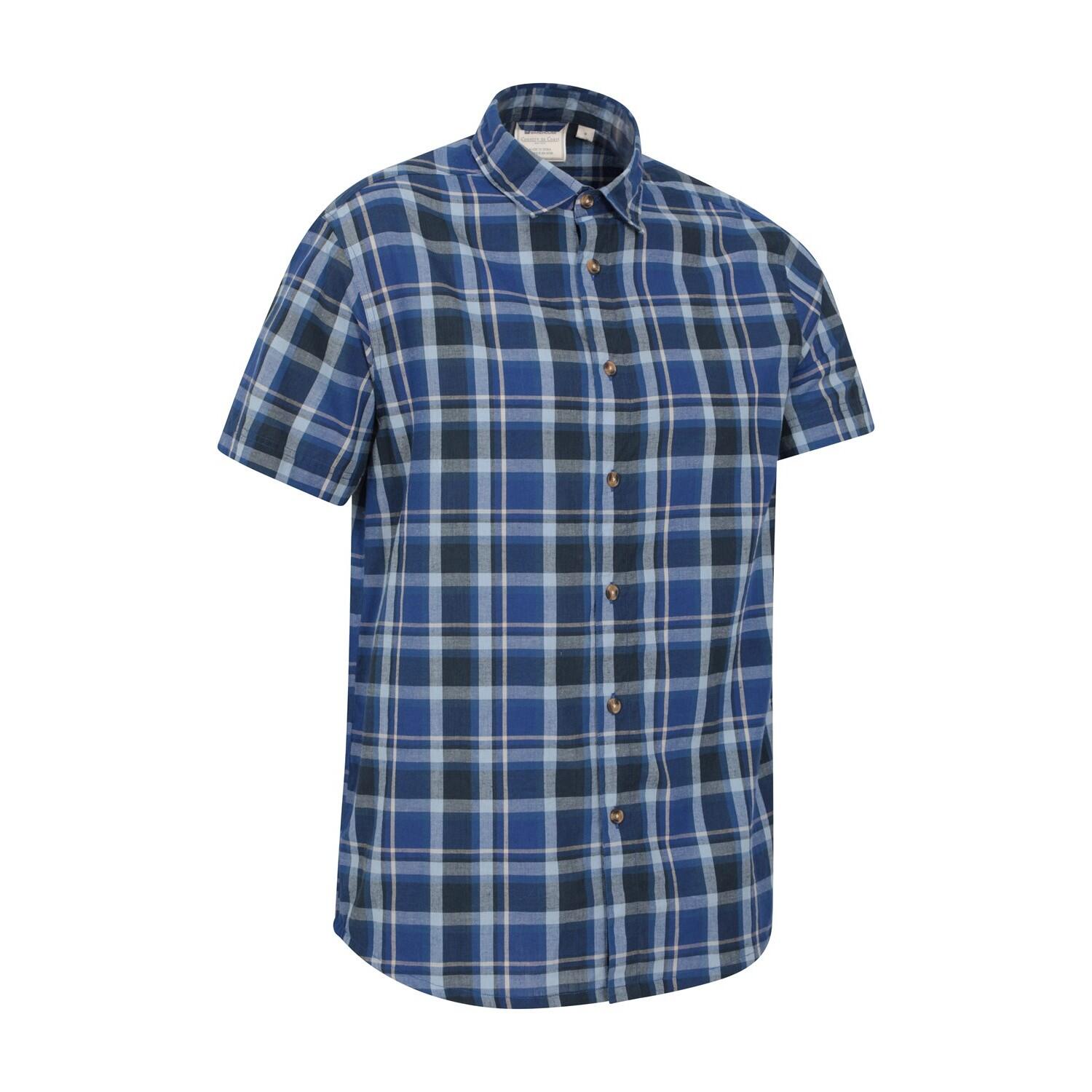 Camicia Uomo Mountain Warehouse Weekender Blu Acceso 4/4
