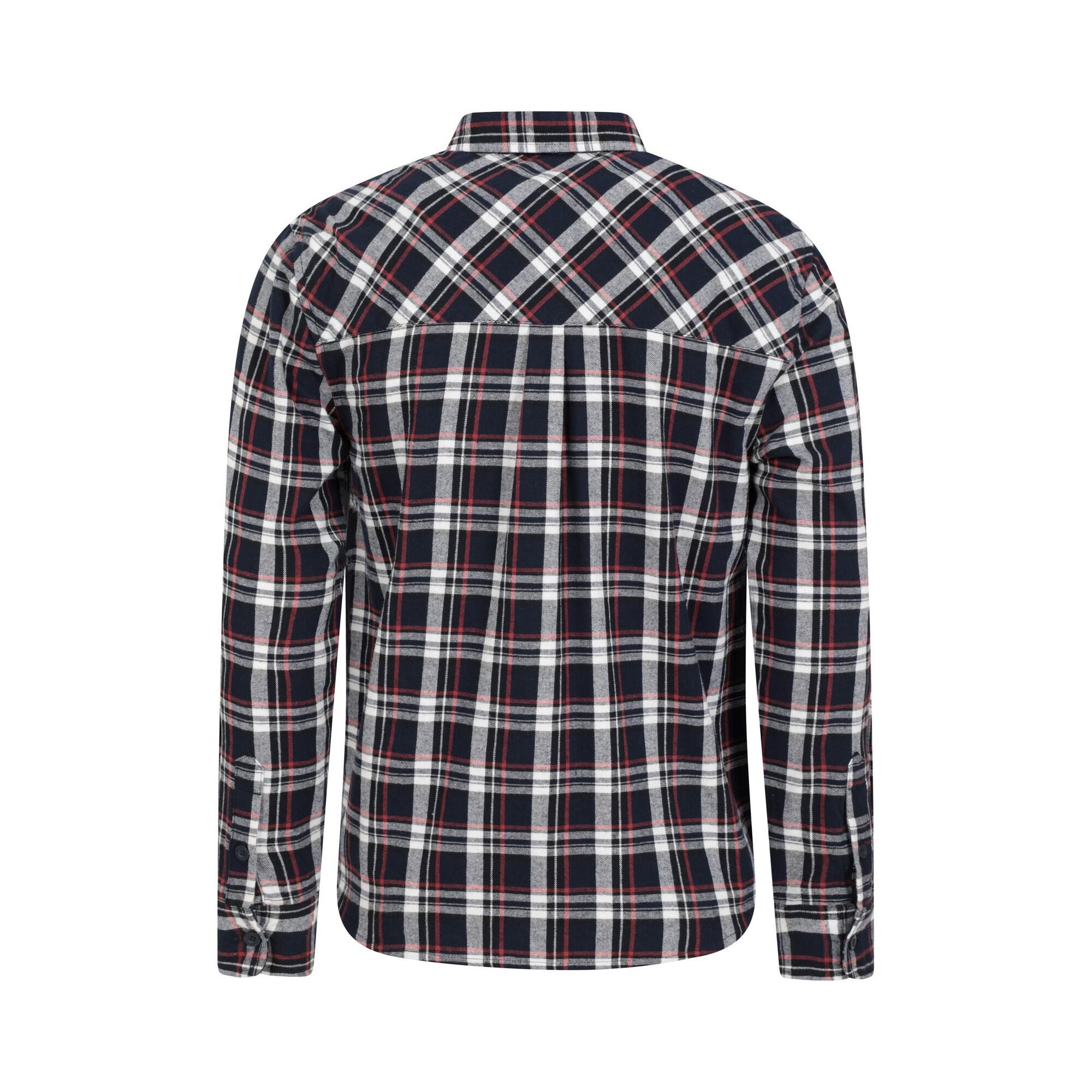 Camicia Manica Lunga Uomo Mountain Warehouse Trace Blu 2/4