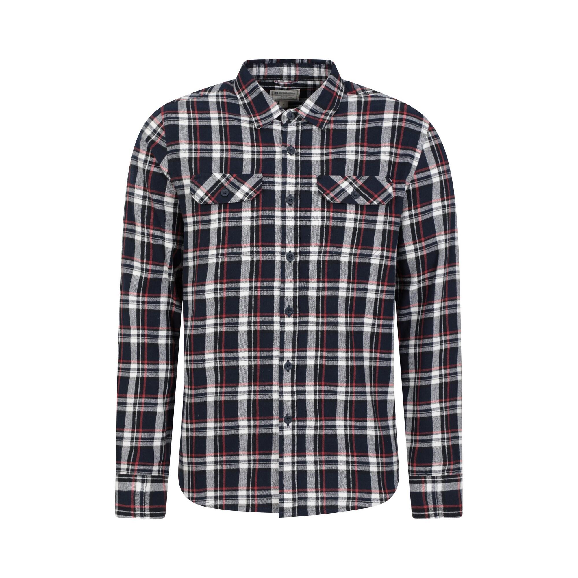 MOUNTAIN WAREHOUSE Camicia Manica Lunga Uomo Mountain Warehouse Trace Blu