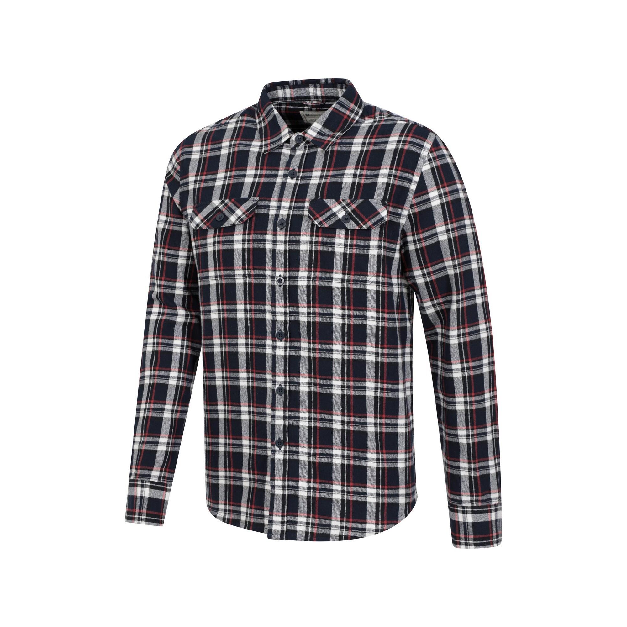 Camicia Manica Lunga Uomo Mountain Warehouse Trace Blu 4/4