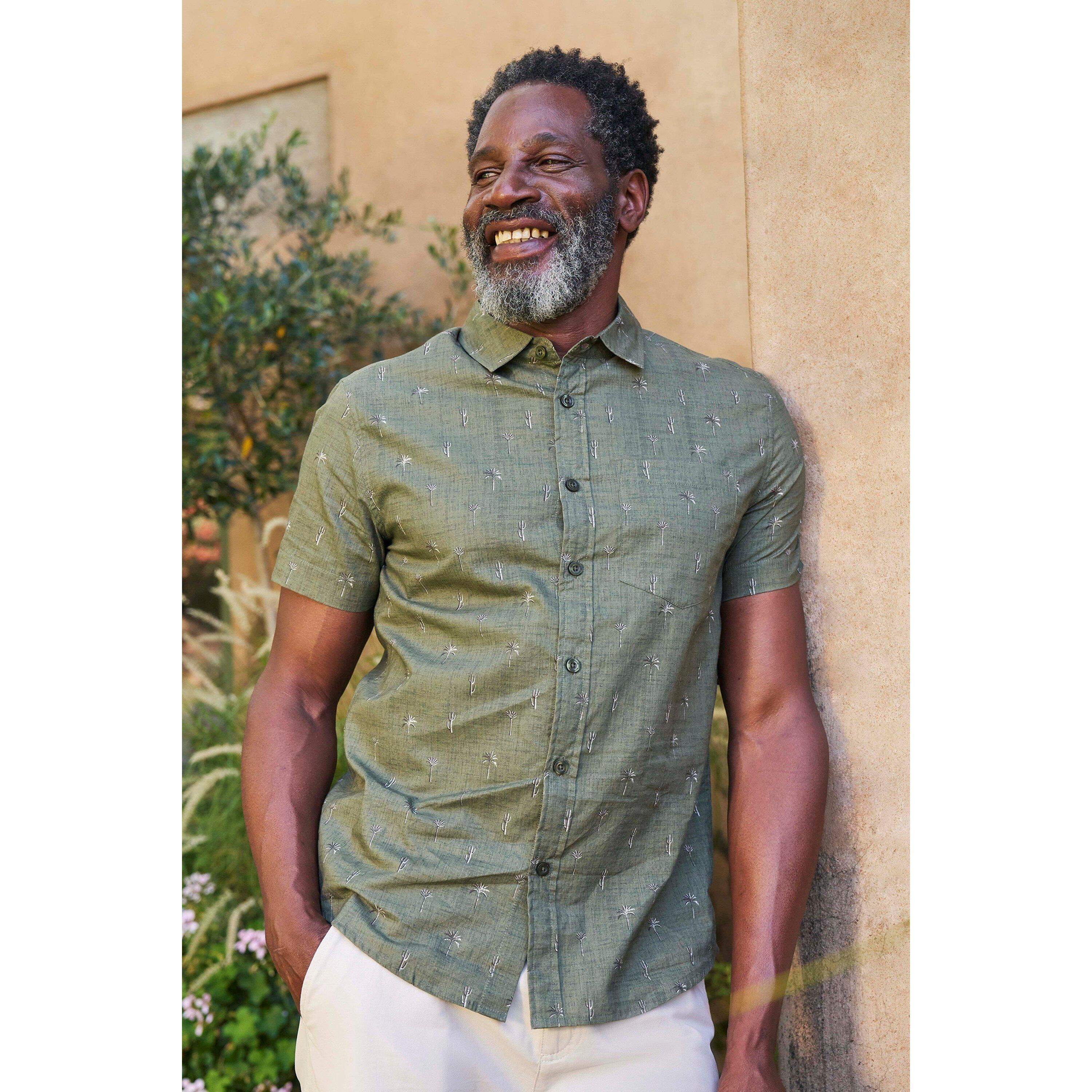 MOUNTAIN WAREHOUSE Camicia Illustrazione Uomo Mountain Warehouse Preston Cachi Scuro