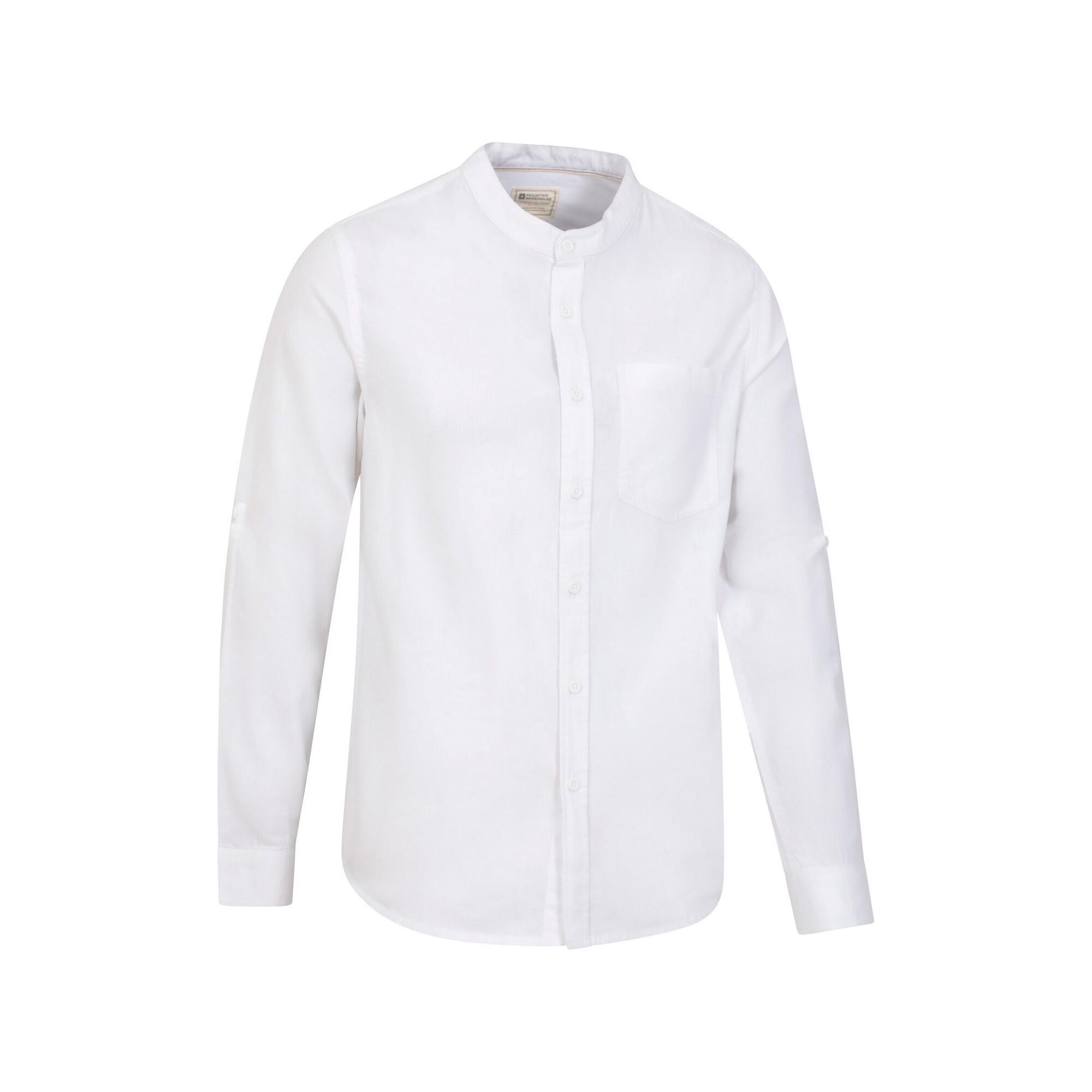 Camicia Nonno Colletto Uomo Mountain Warehouse Lowe Bianco 3/4