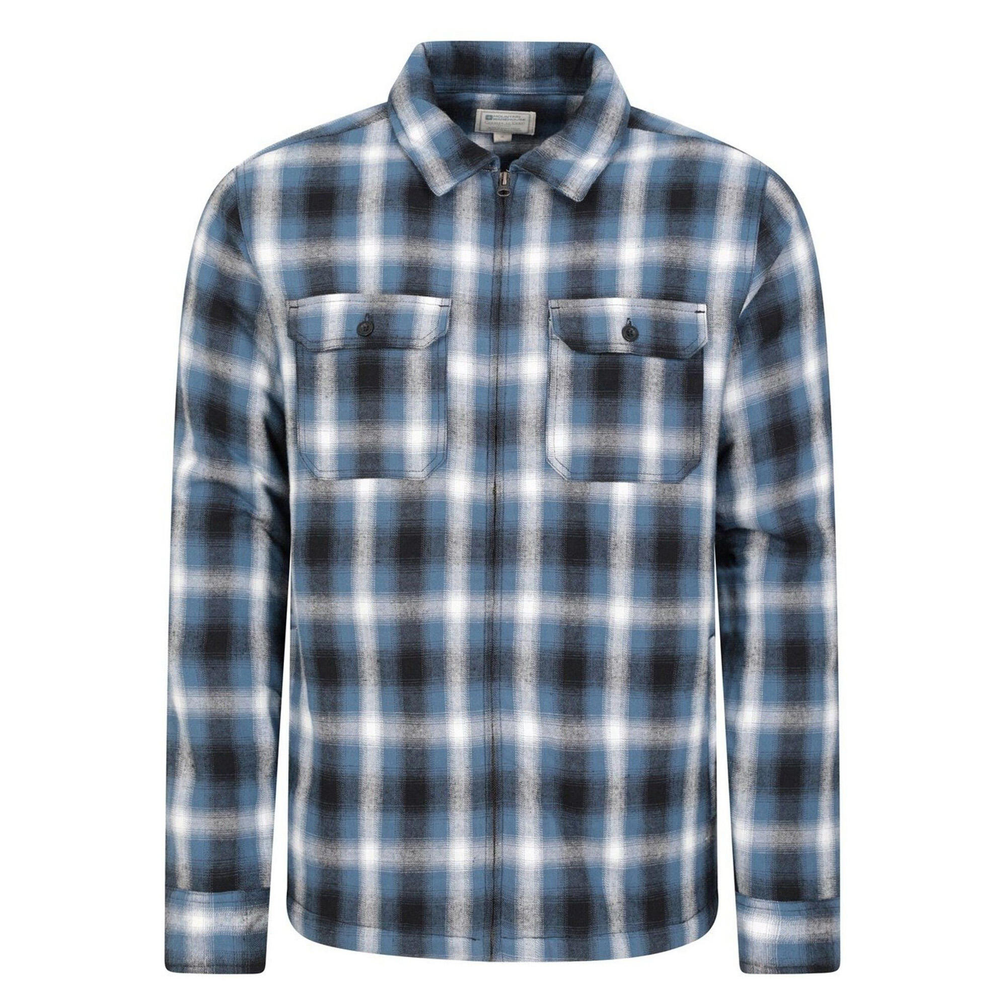 MOUNTAIN WAREHOUSE Mens Stream II Flannel Lined Shirt (Blue)