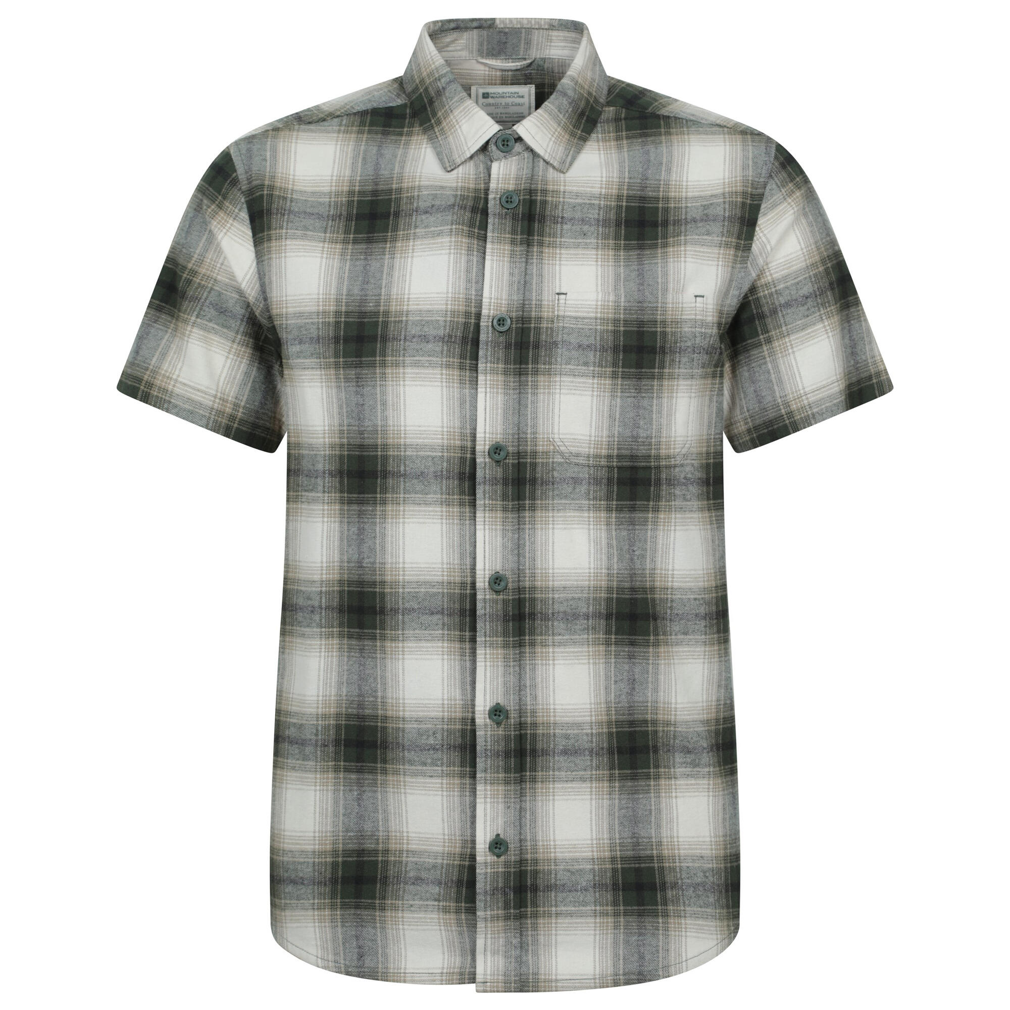 MOUNTAIN WAREHOUSE Camicia Maniche Corte Uomo Mountain Warehouse Trace Verde