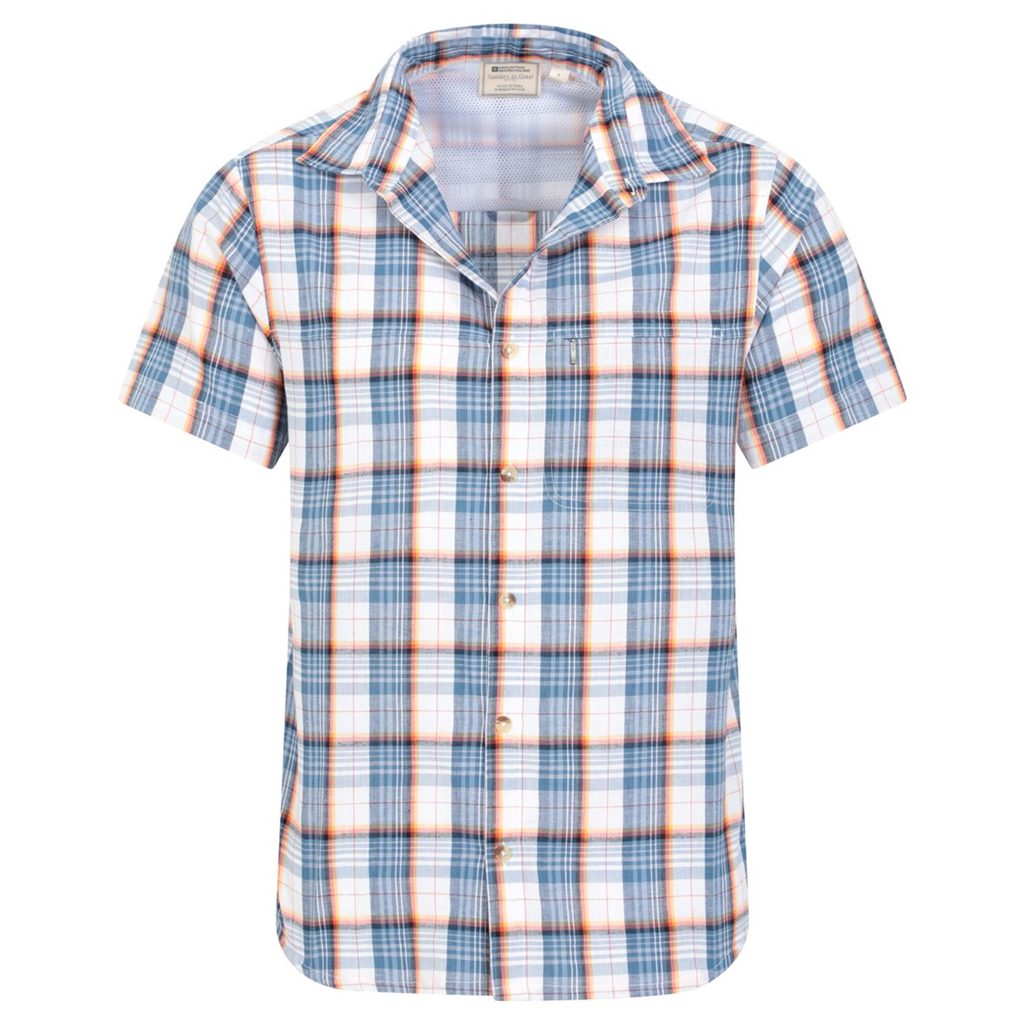 Camicia Uomo Mountain Warehouse Blu Acceso 3/4