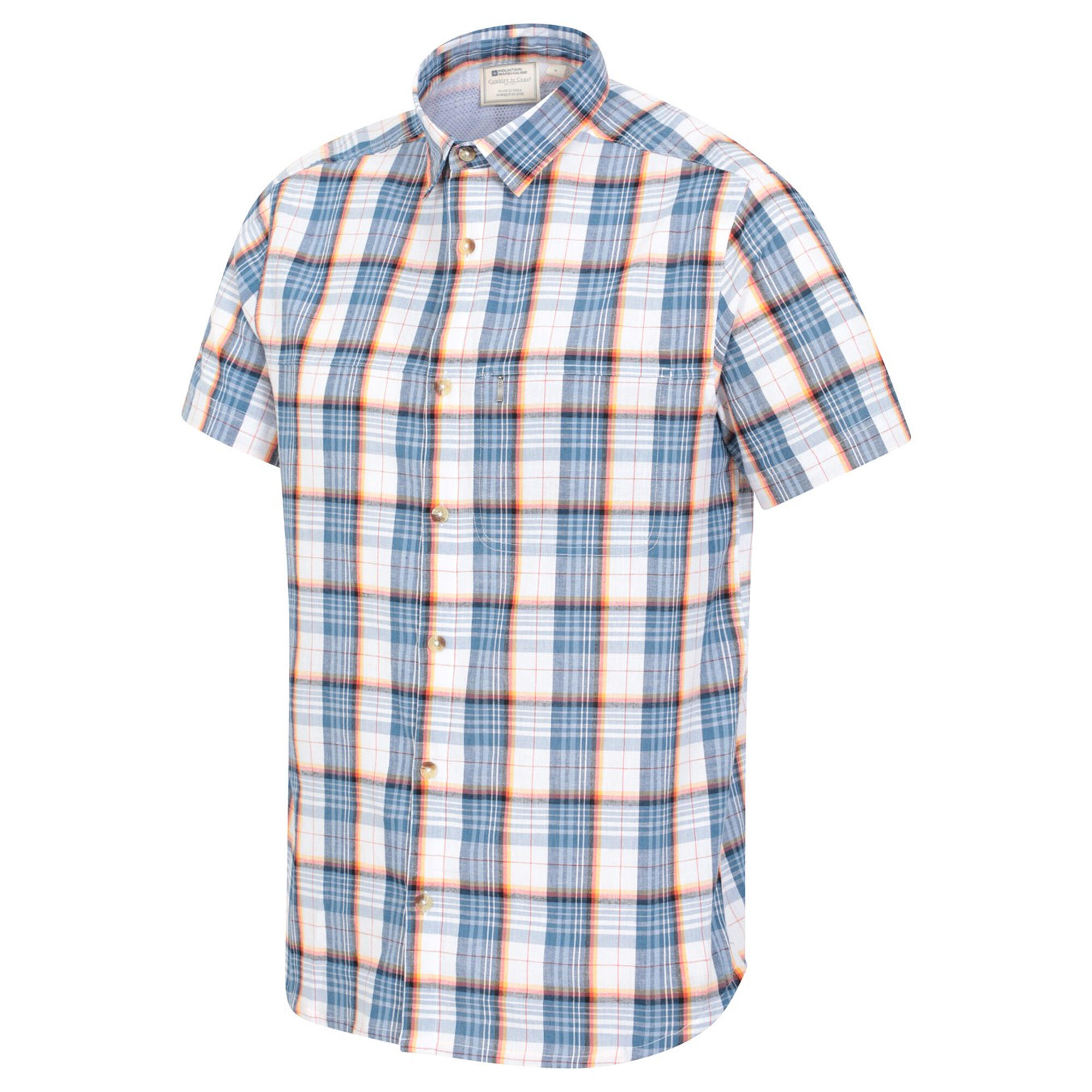 Camicia Uomo Mountain Warehouse Blu Acceso 4/4