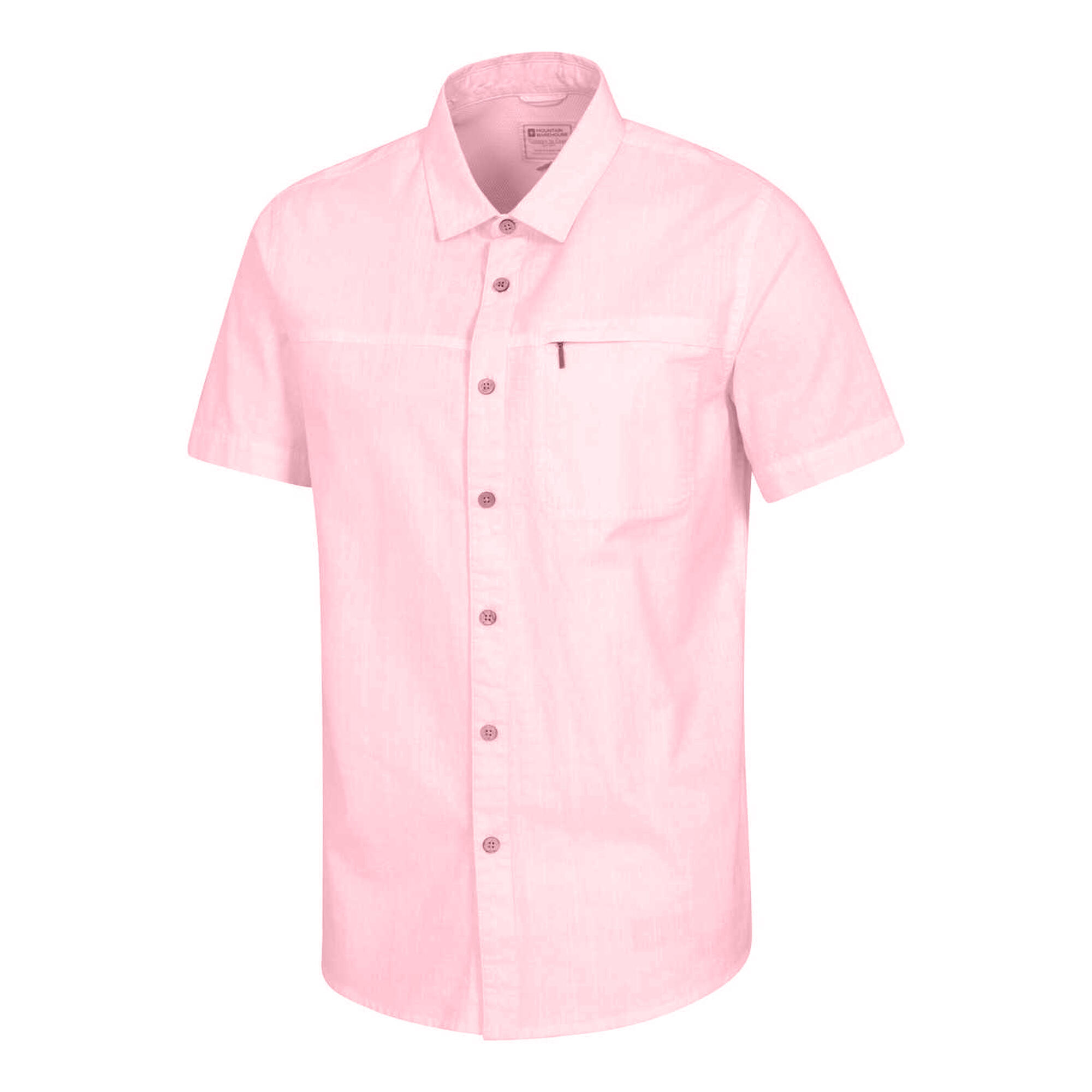 Camicia Maniche Corte Uomo Mountain Warehouse Coconut Rosa Chiaro 3/4
