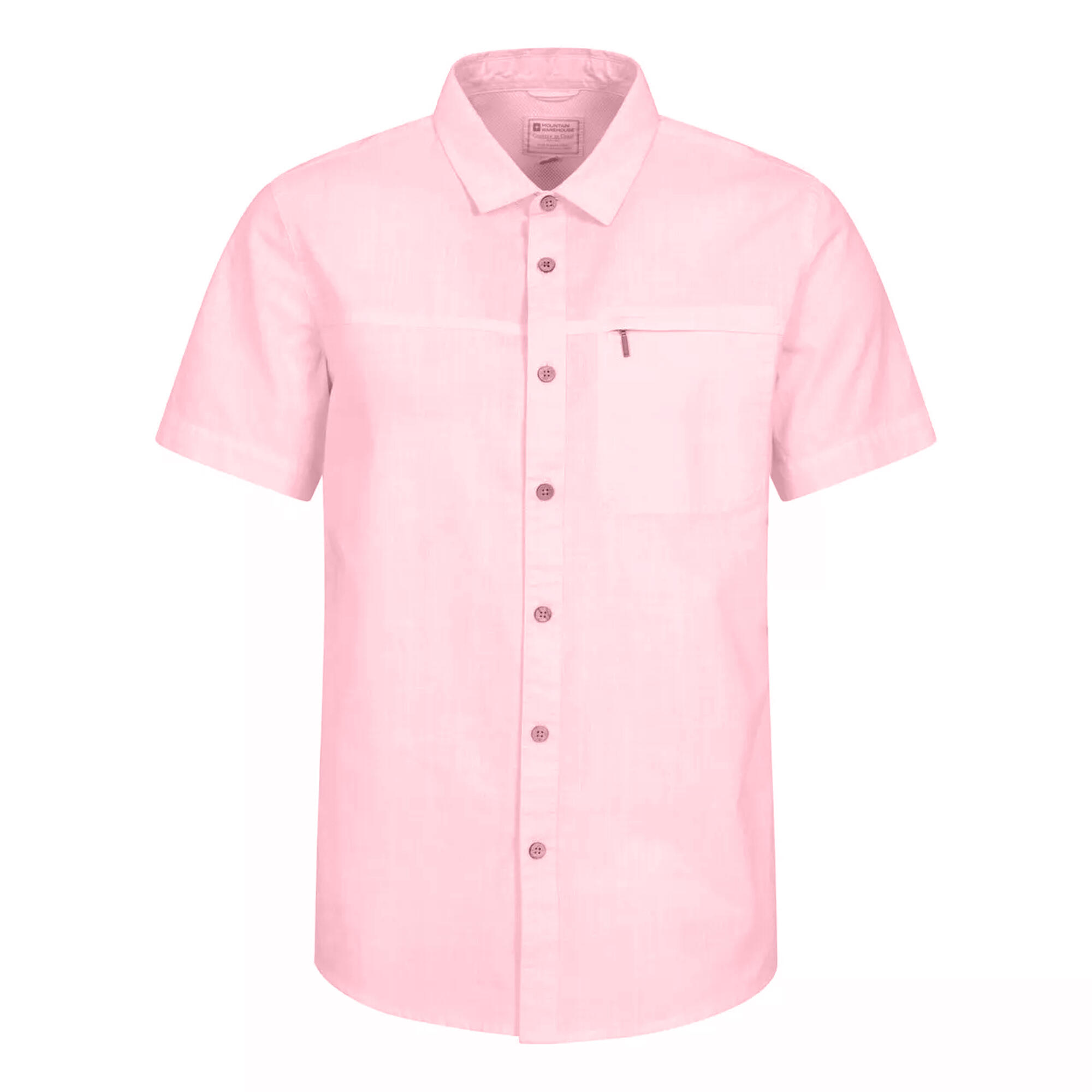 MOUNTAIN WAREHOUSE Camicia Maniche Corte Uomo Mountain Warehouse Coconut Rosa Chiaro