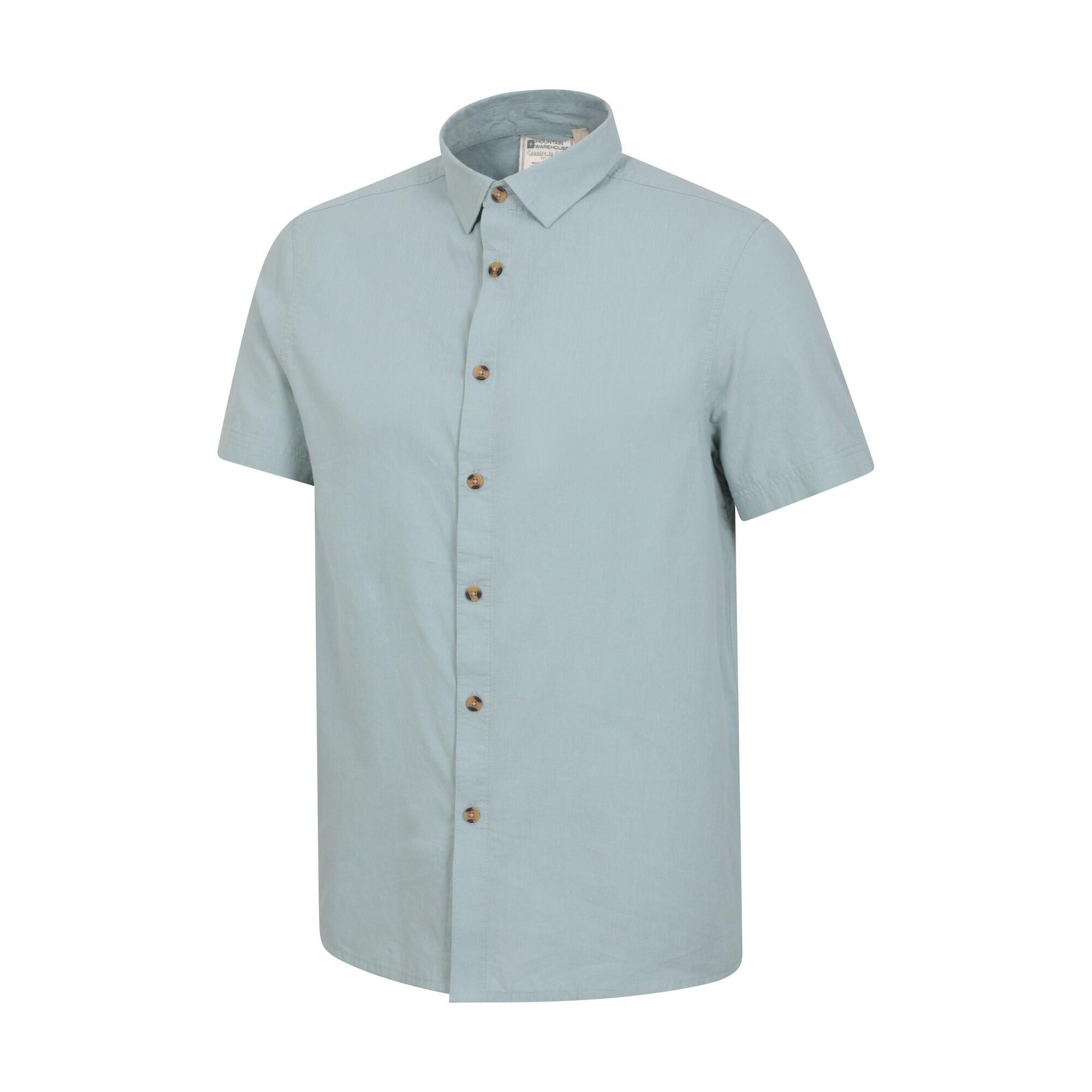 Camicia Uomo Mountain Warehouse Weekender Azzurro 3/4