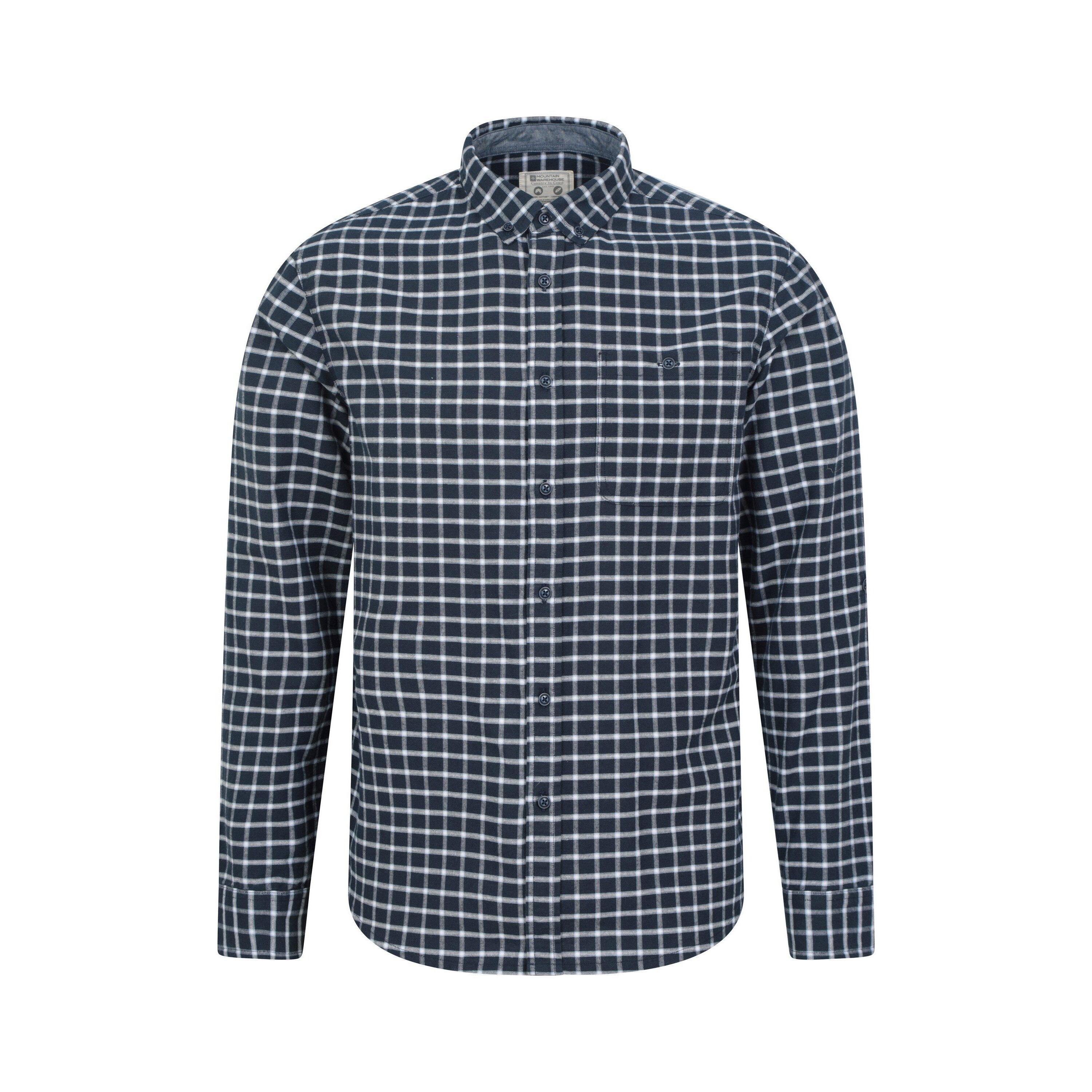 MOUNTAIN WAREHOUSE Camicia A Quadri Uomo Mountain Warehouse Driftwood Blu Scuro