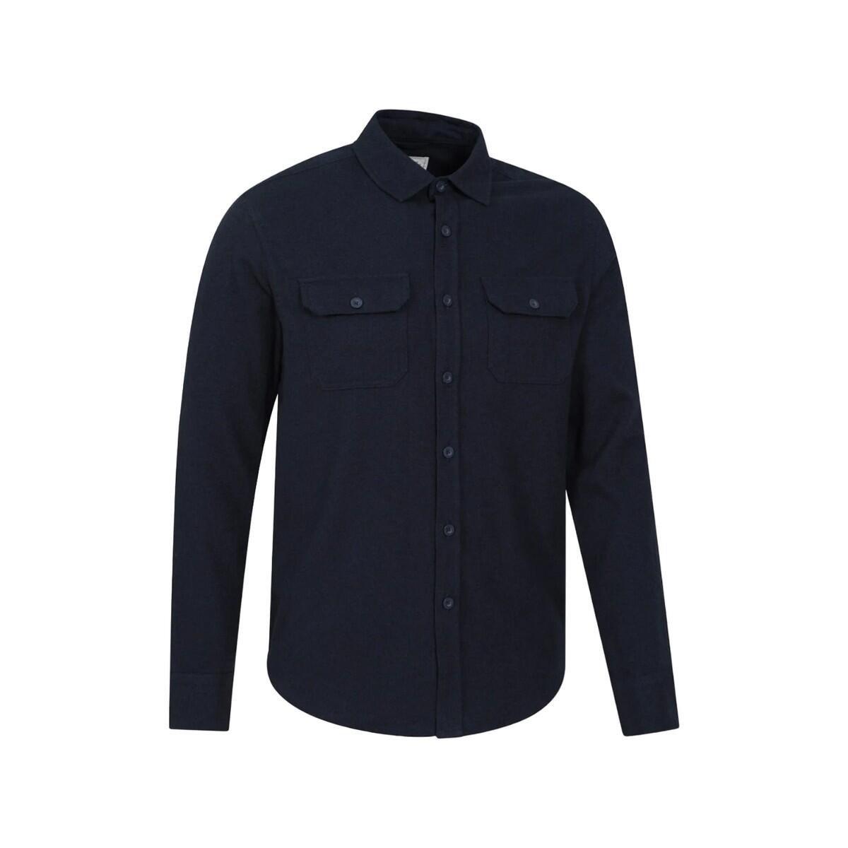 Camicia Manica Lunga Uomo Mountain Warehouse Trace Blu Navy 4/4