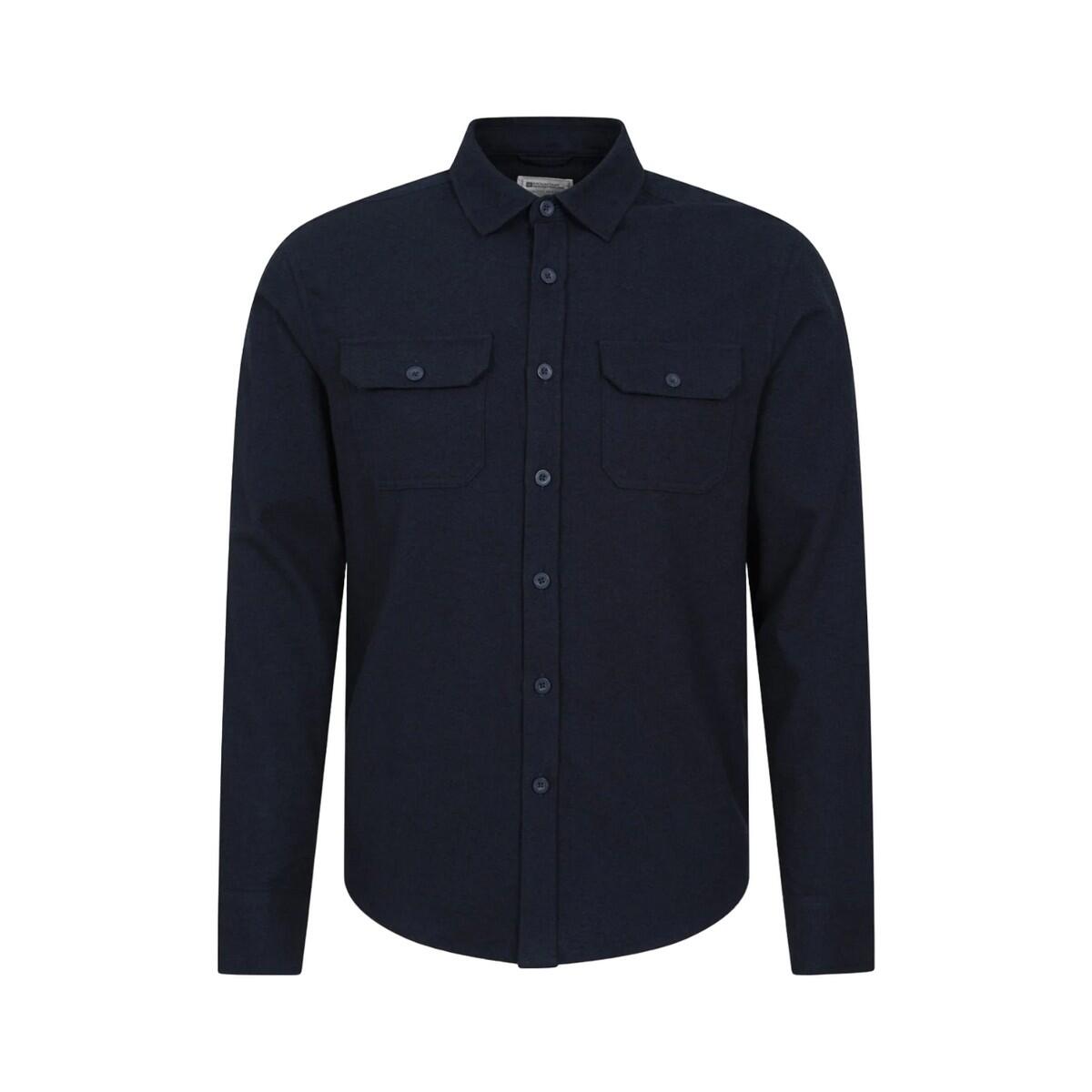 MOUNTAIN WAREHOUSE Camicia Manica Lunga Uomo Mountain Warehouse Trace Blu Navy