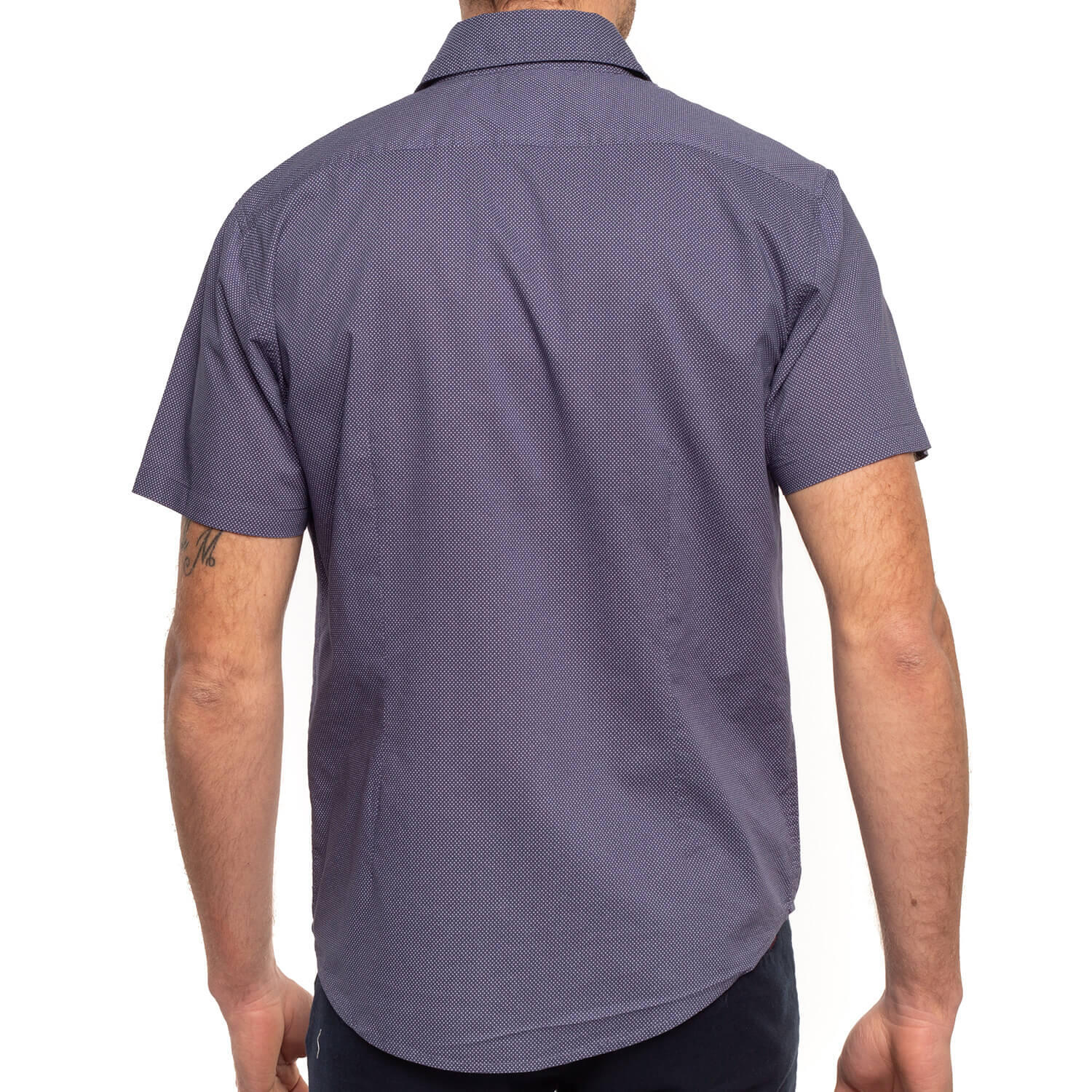 Chemise à pois imprimés homme 2/4