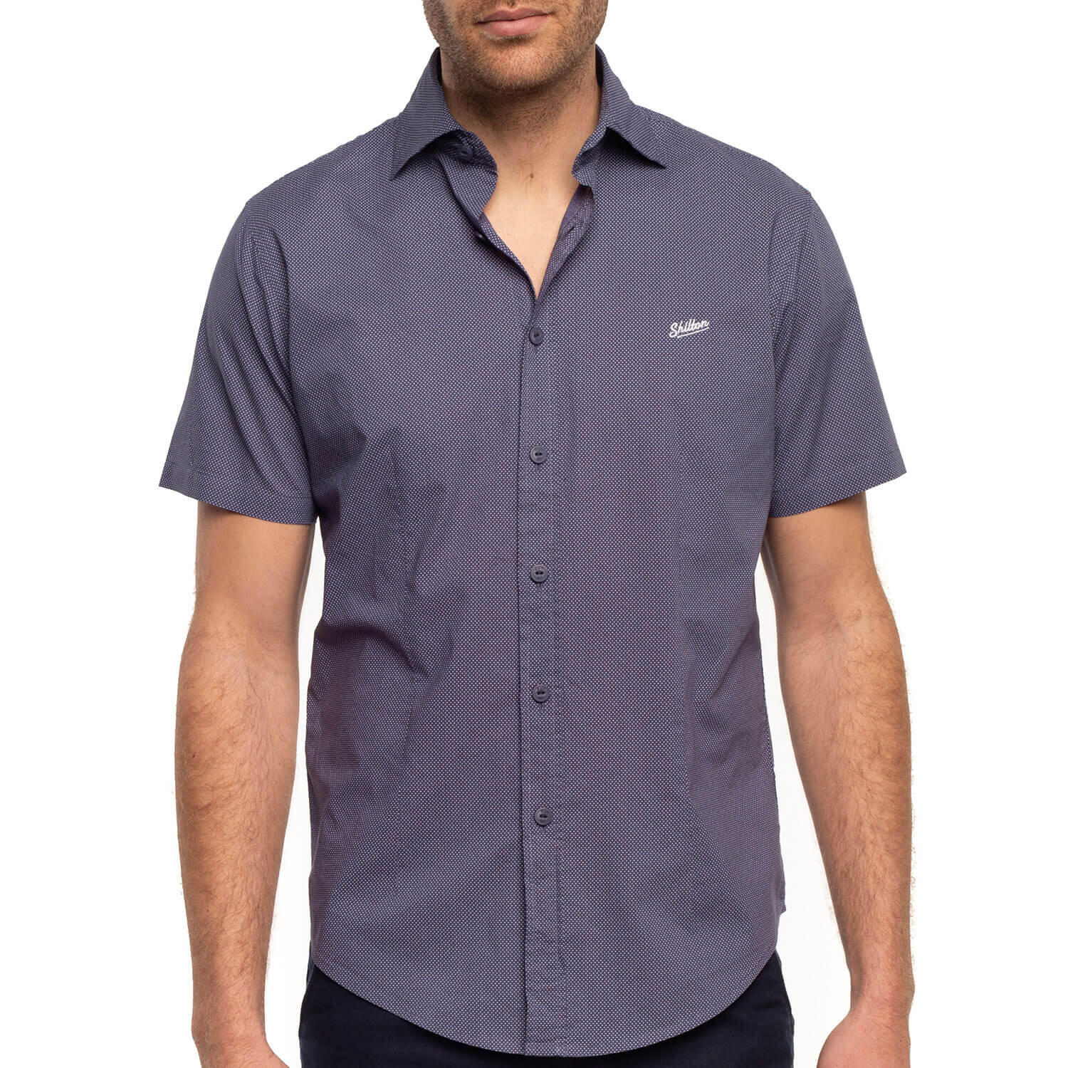 Chemise à pois imprimés homme 4/4