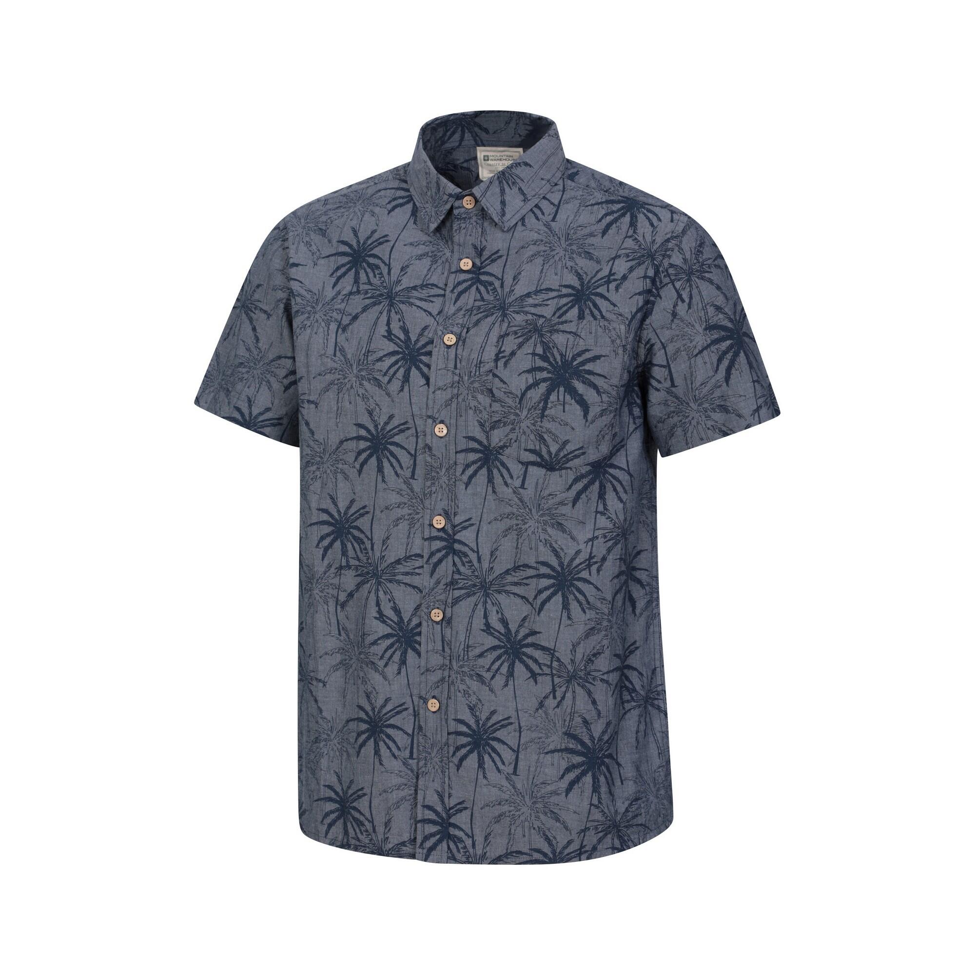 Camicia Palma Uomo Mountain Warehouse Tropical Blu Scuro 4/4