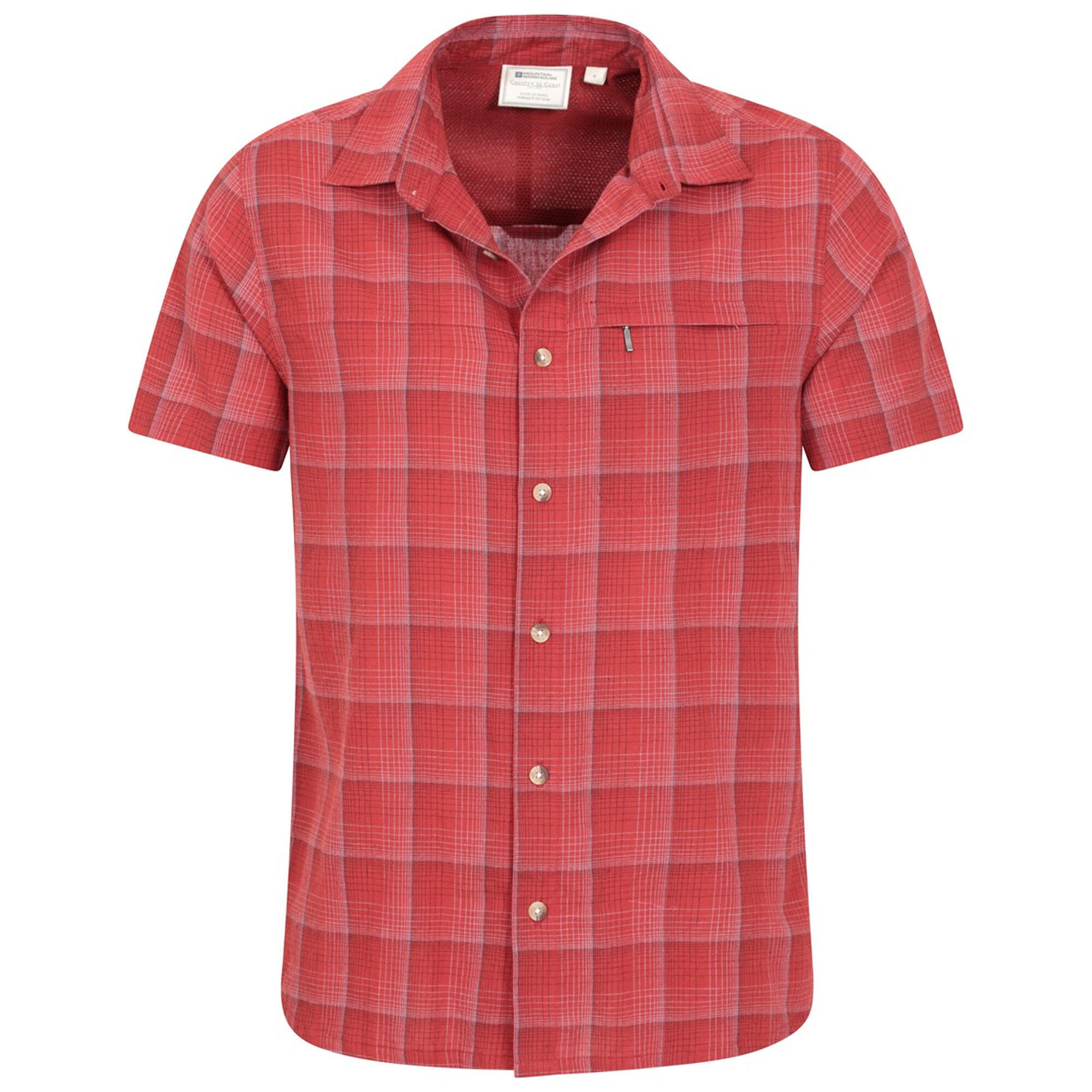 Camicia Uomo Mountain Warehouse Rosso Attivo 3/4