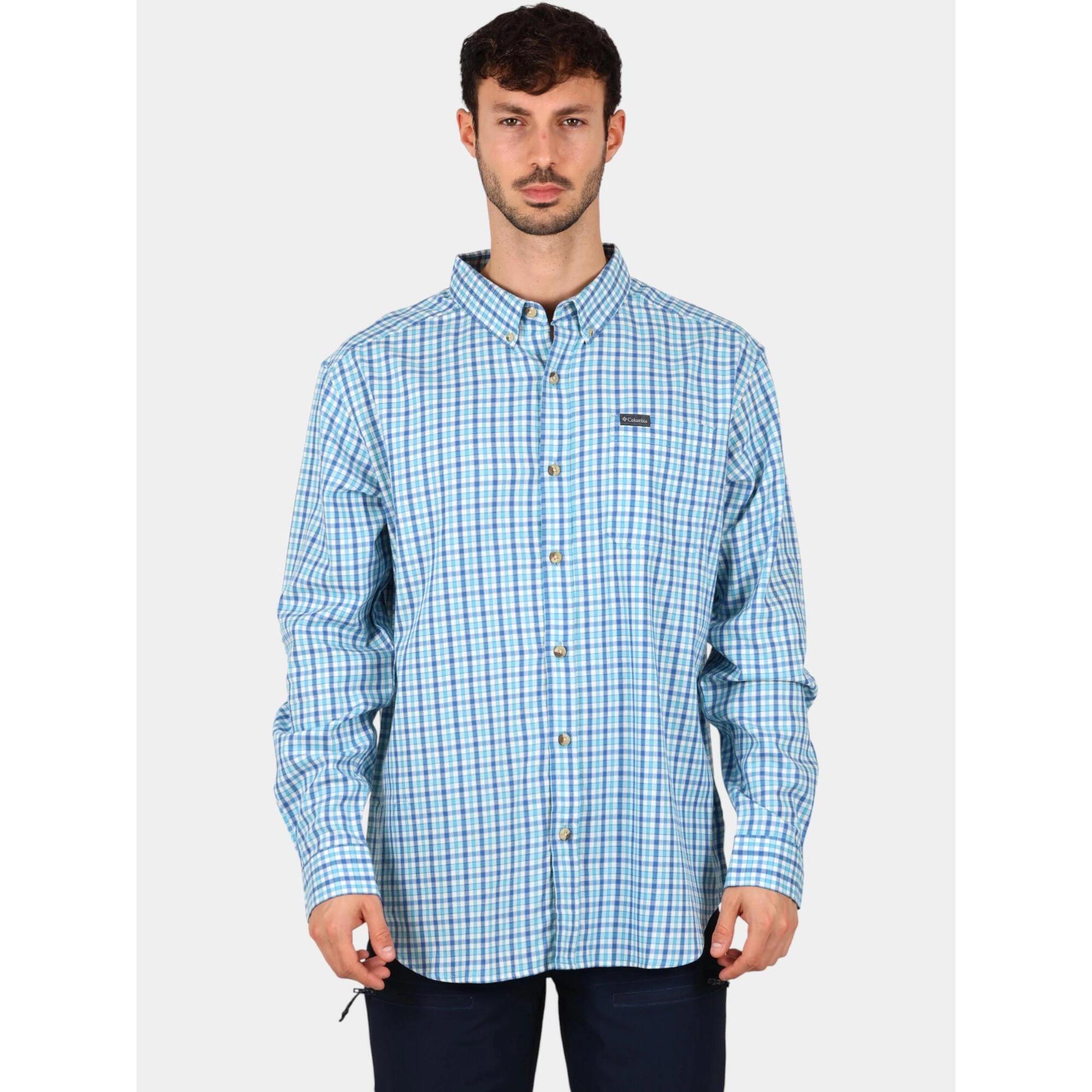 Columbia - Chemise Homme Rapid Rivers Ii - Chemise Manches Longues - Bleu - Decathlon