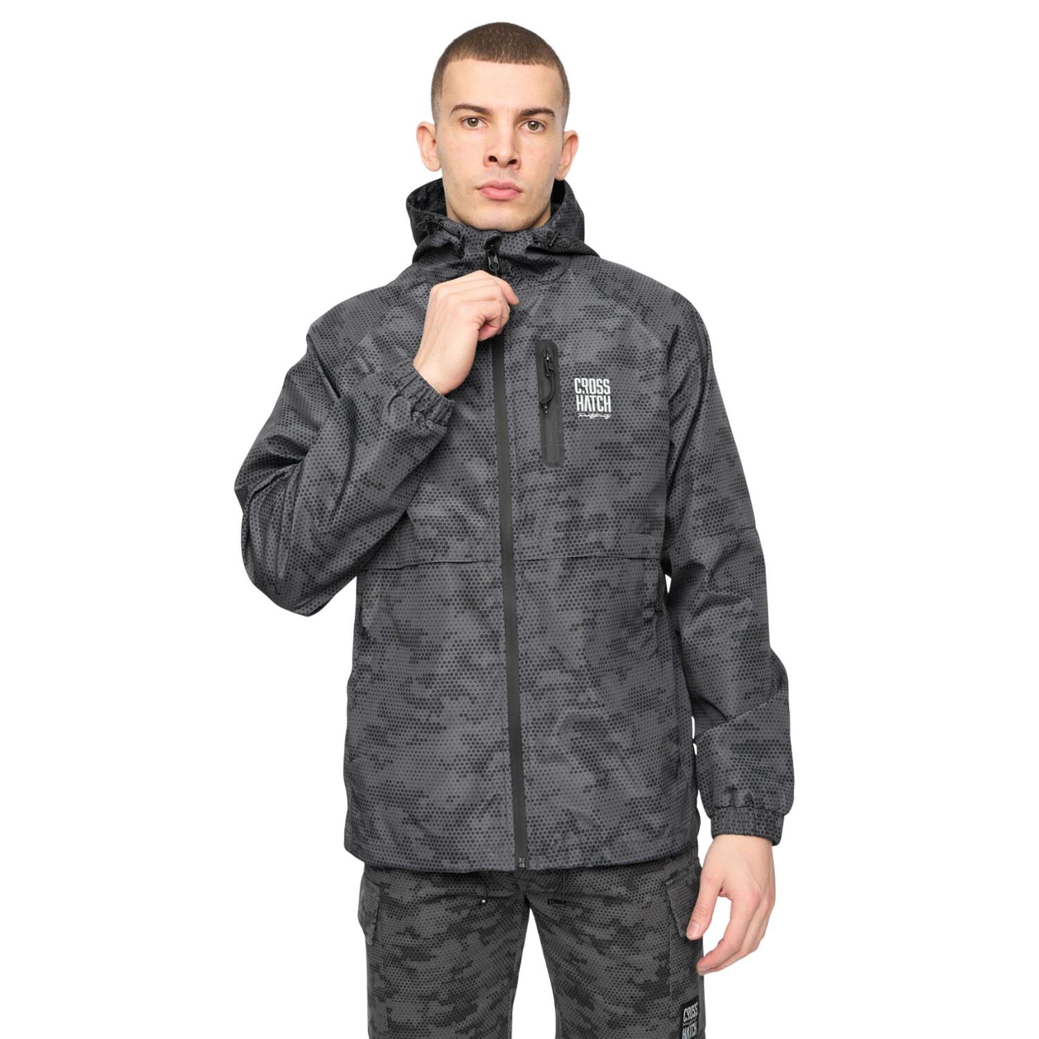Crosshatch Mens Janscore All-Over Print Jacket