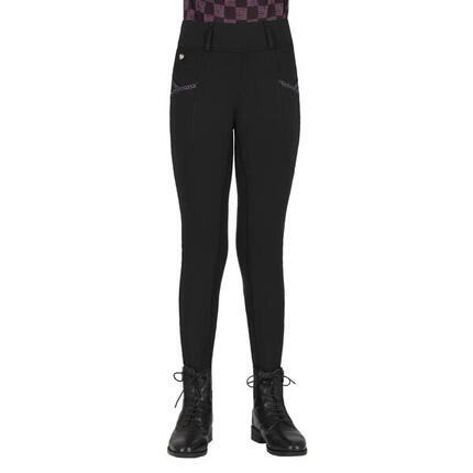 Legging équitation full grip fille QHP Lize
