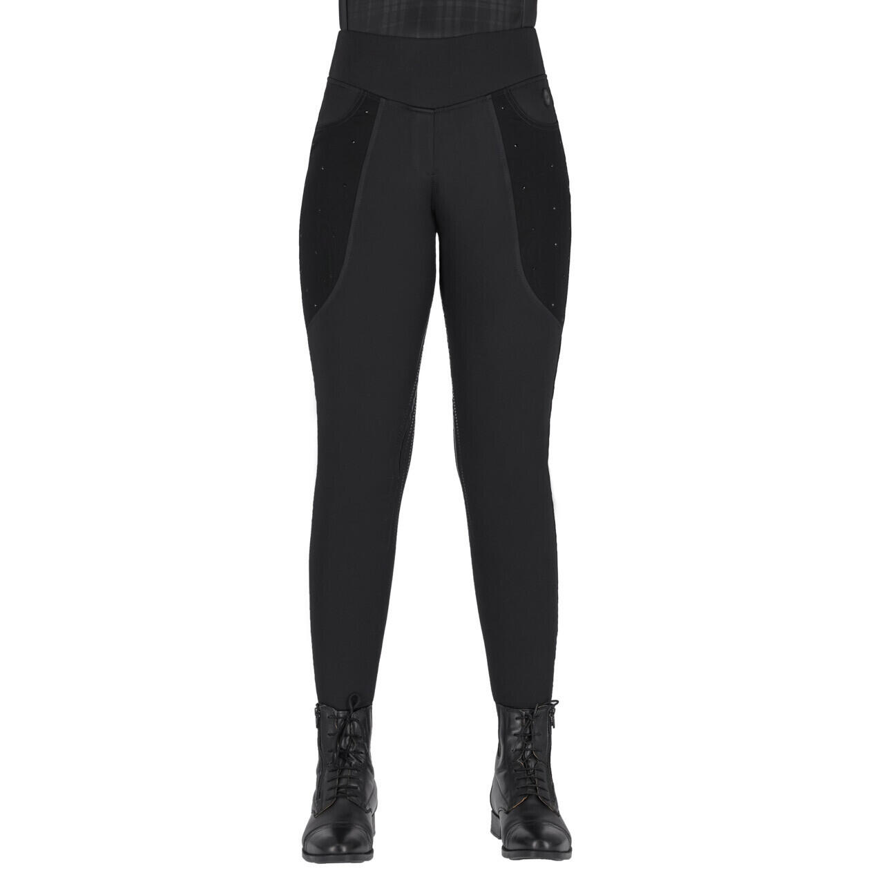Qhp - Legging Équitation Femme Qhp Zahra - Legging - Noir - Decathlon