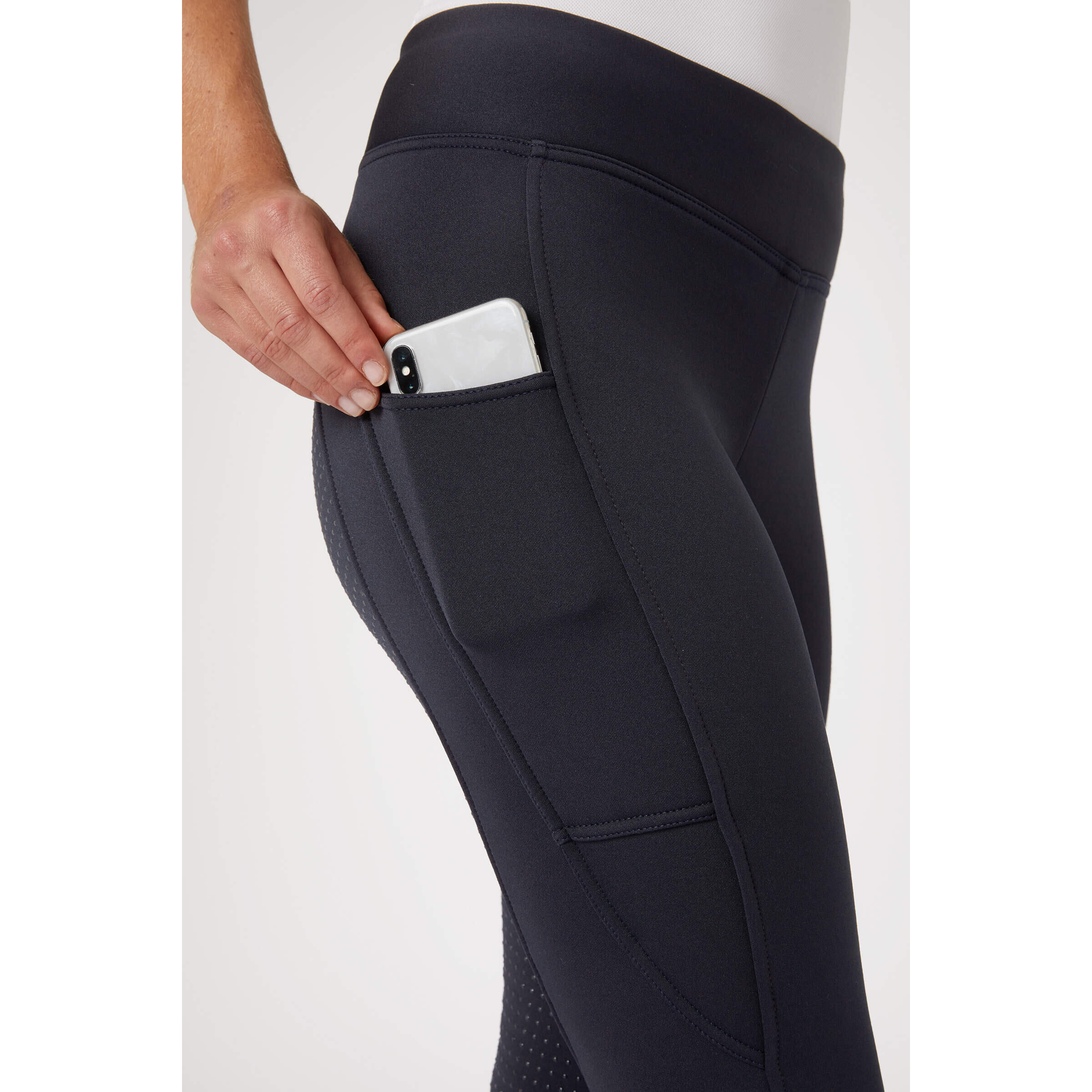 Legging équitation hiver full grip avec poche pour téléphone femme Horze Active 4/5