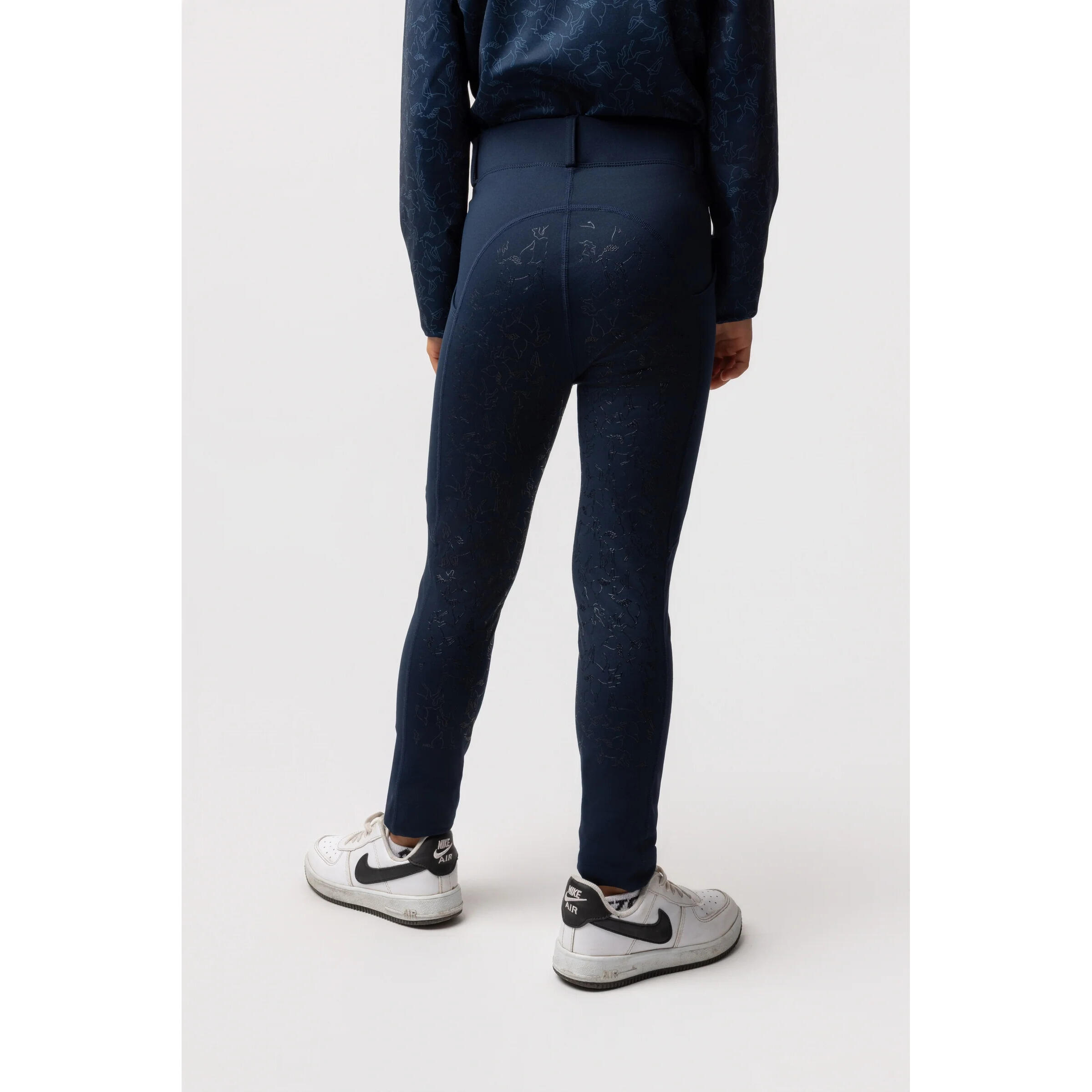 Leggings da equitazione full grip da bambina Horze Dea 3/6
