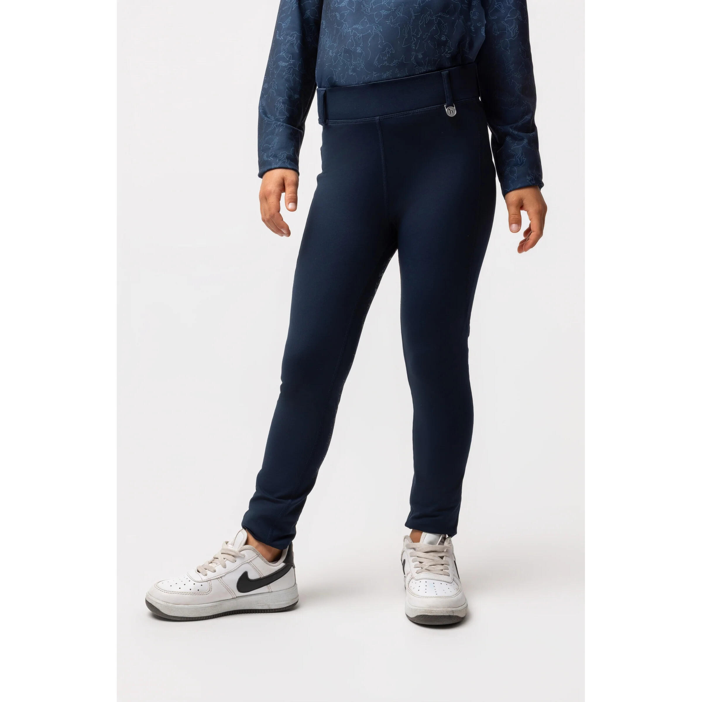 Leggings da equitazione full grip da bambina Horze Dea 2/6