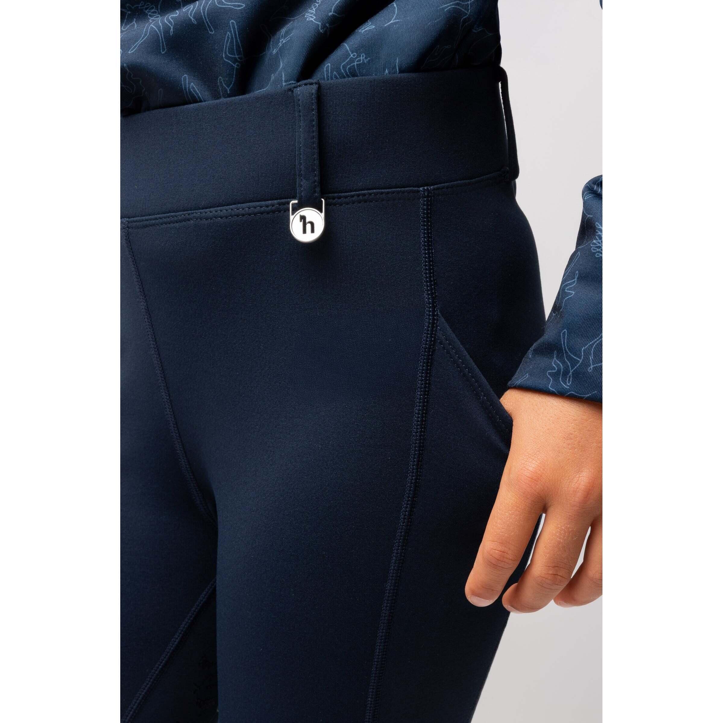 Leggings da equitazione full grip da bambina Horze Dea 4/6
