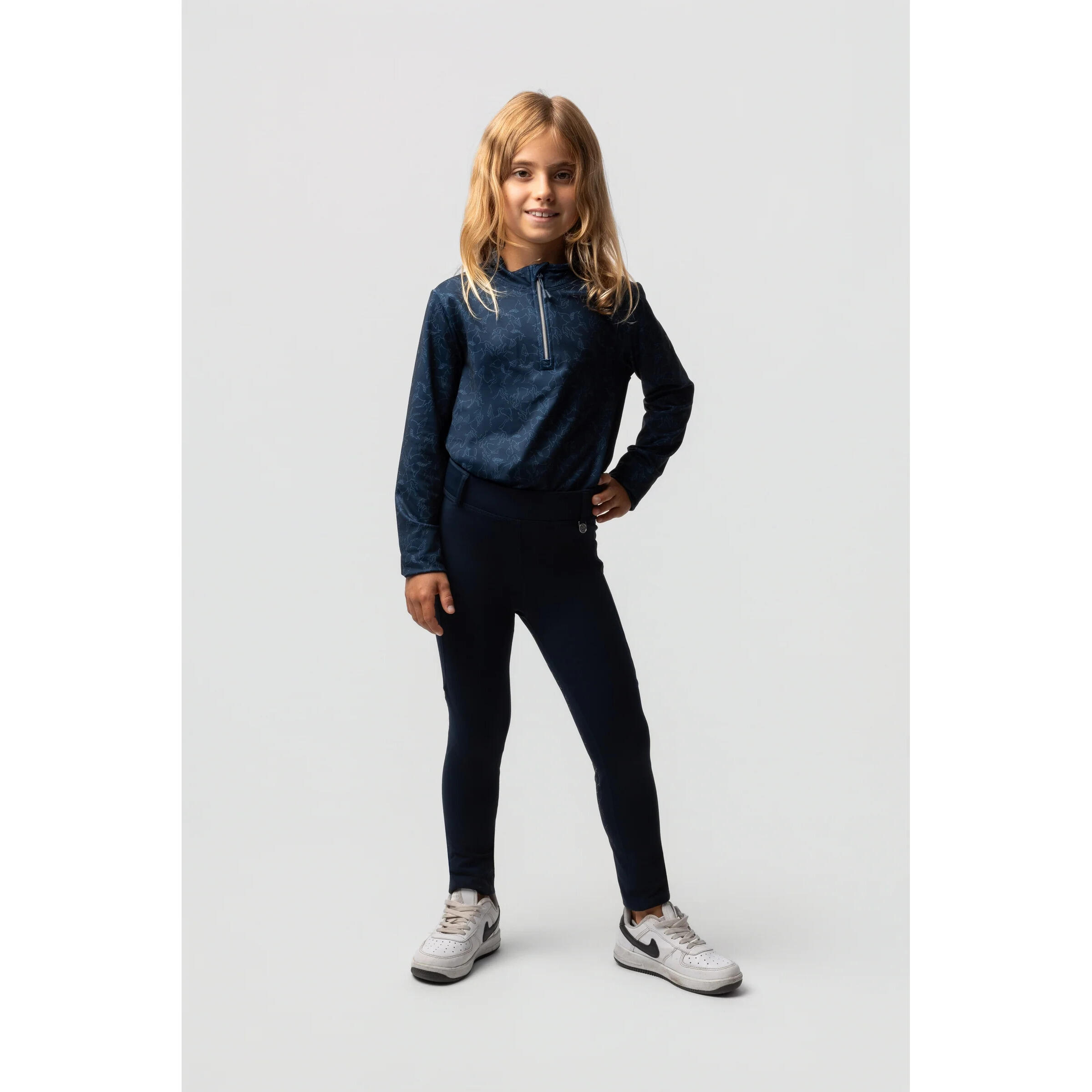 Leggings da equitazione full grip da bambina Horze Dea 6/6