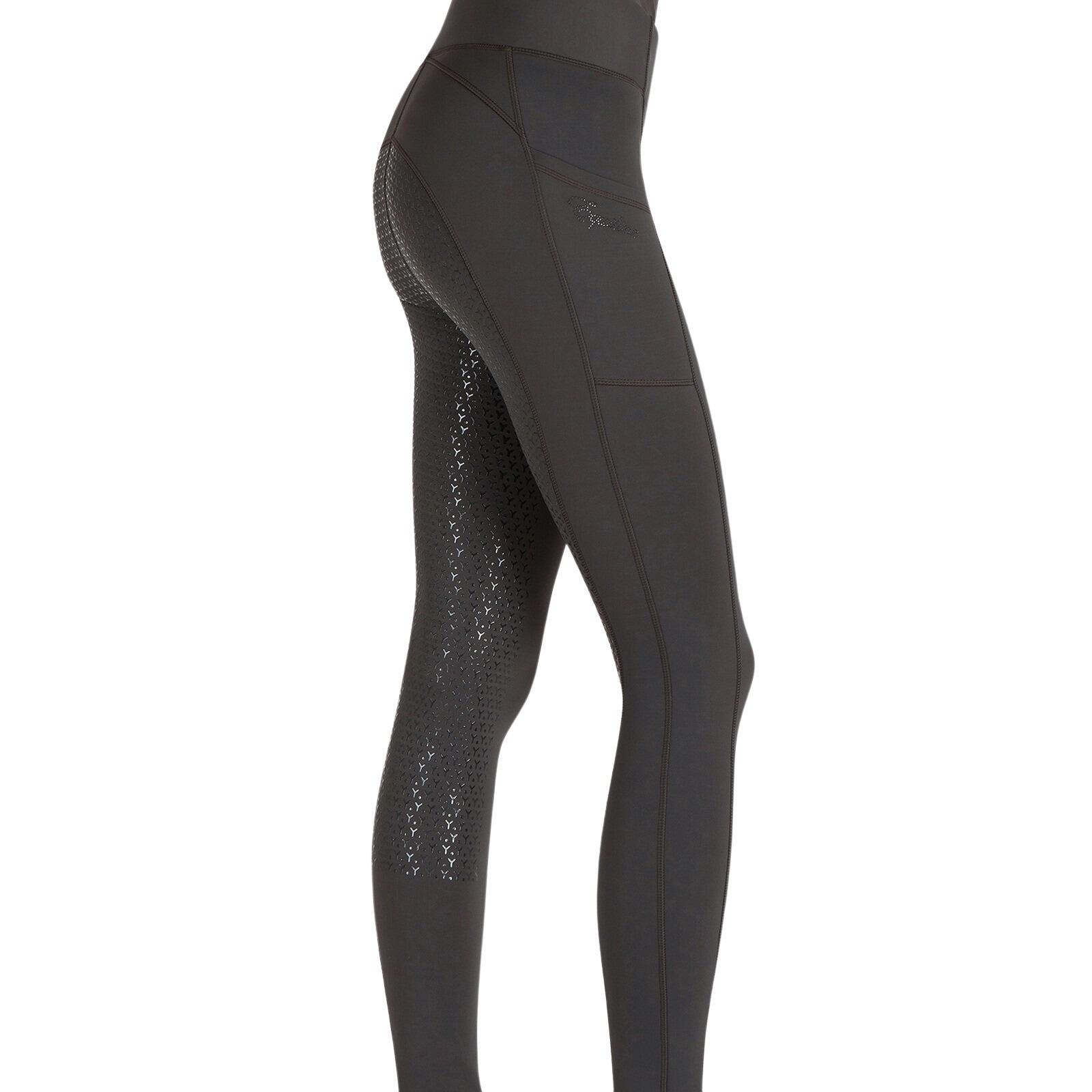Legging équitation taille haute mid grip femme Equiline Edanaekh 3/5
