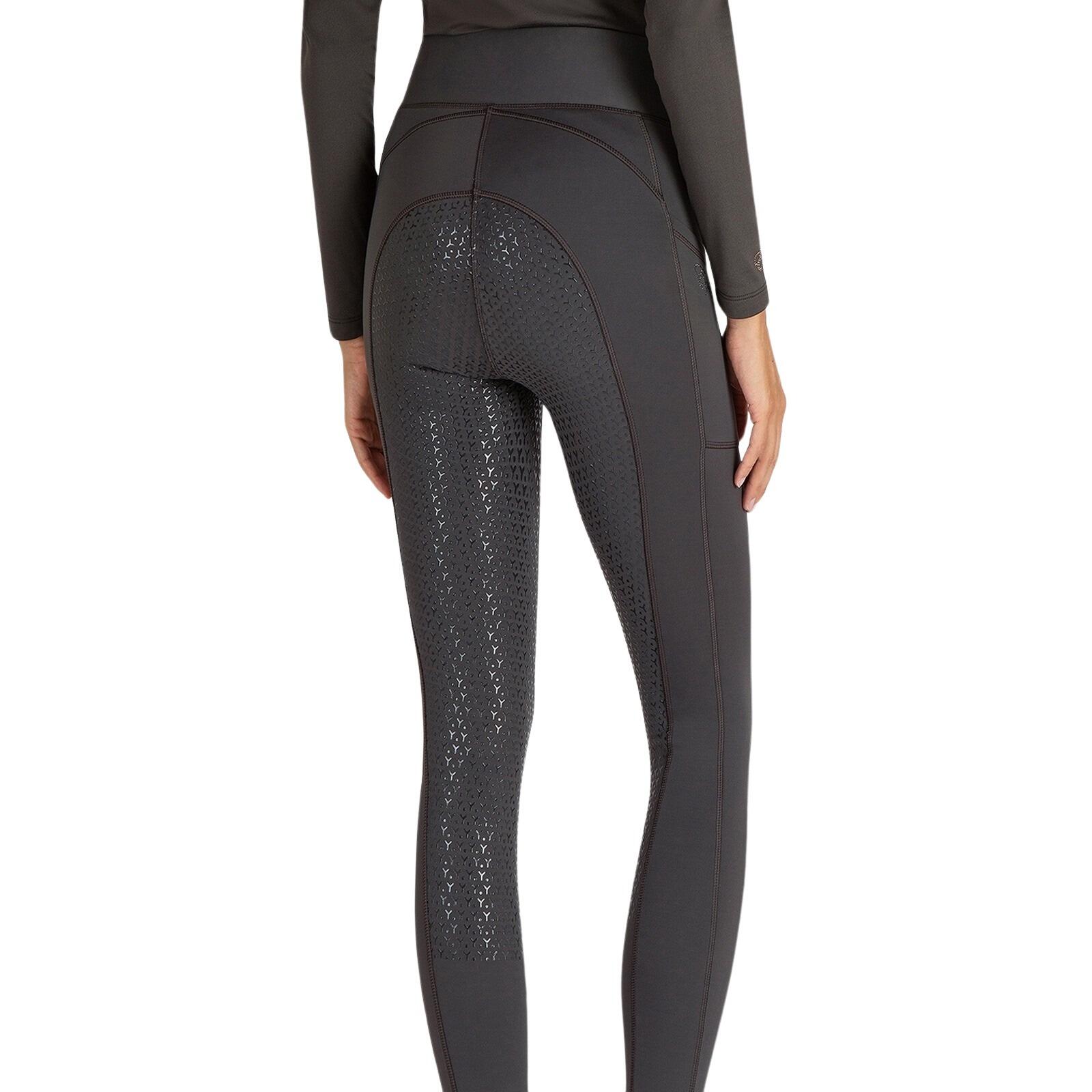 Legging équitation taille haute mid grip femme Equiline Edanaekh 2/5
