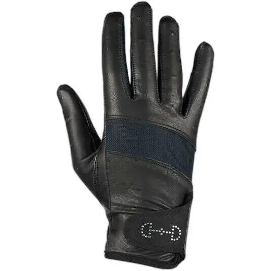 Leather and mesh riding gloves for women Horze