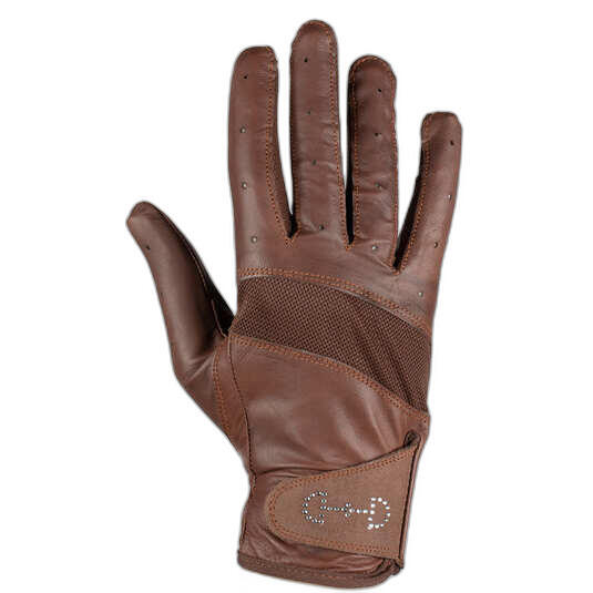 Gants d'équitation en cuir et en mesh femme Horze