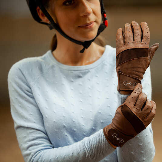 Guantes de equitación  para mujer Horze 4/4