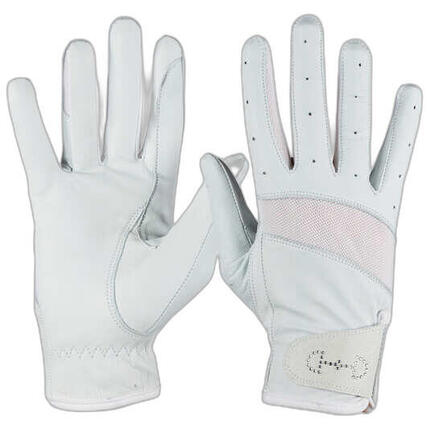Gants d'équitation en cuir et en mesh femme Horze