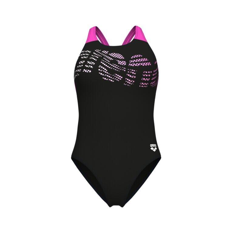 Maillot de bain 1 pièce femme Arena Flowing V Back 3/4