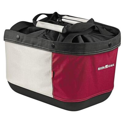 Klickfix Shoppertasche Alingo GT rot/creme, 41x29x24cm f. Rackt.-Gepäcktr