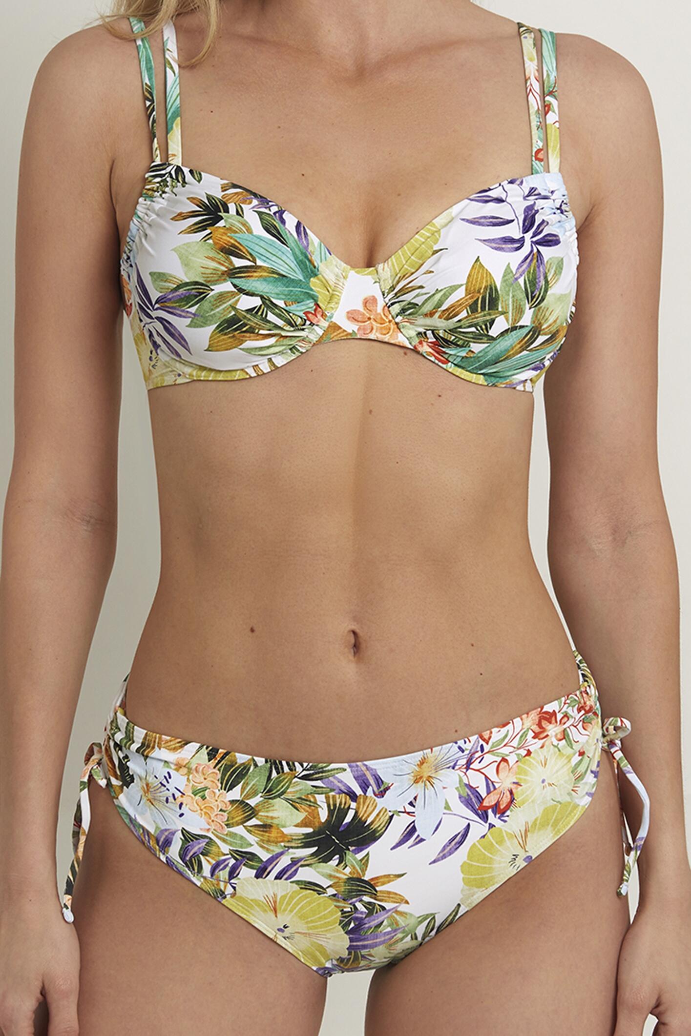 Bikini con aros y copas extraibles. Braga media-alta 3/3