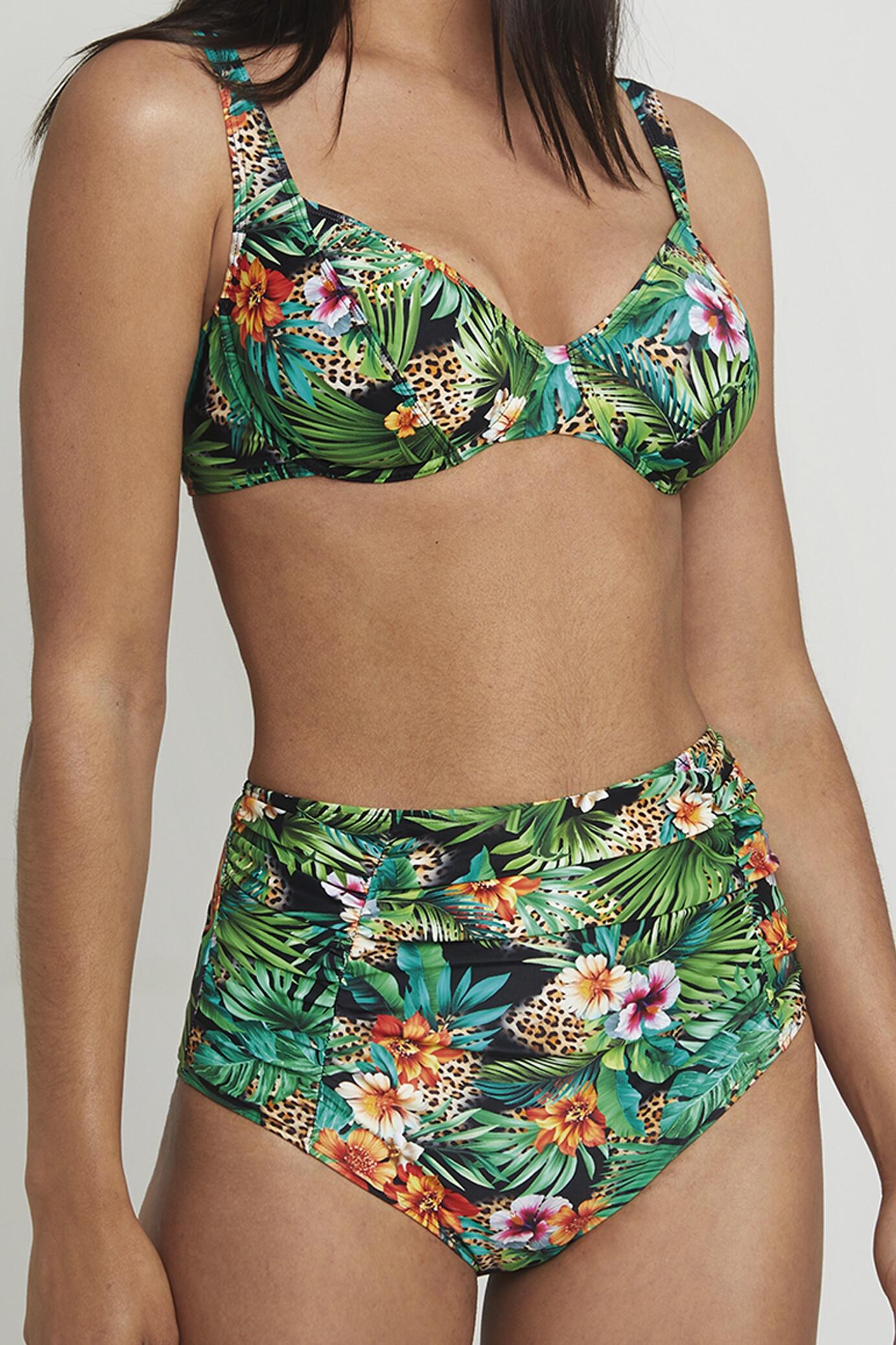 Bikini con aros y braga maxi 3/4