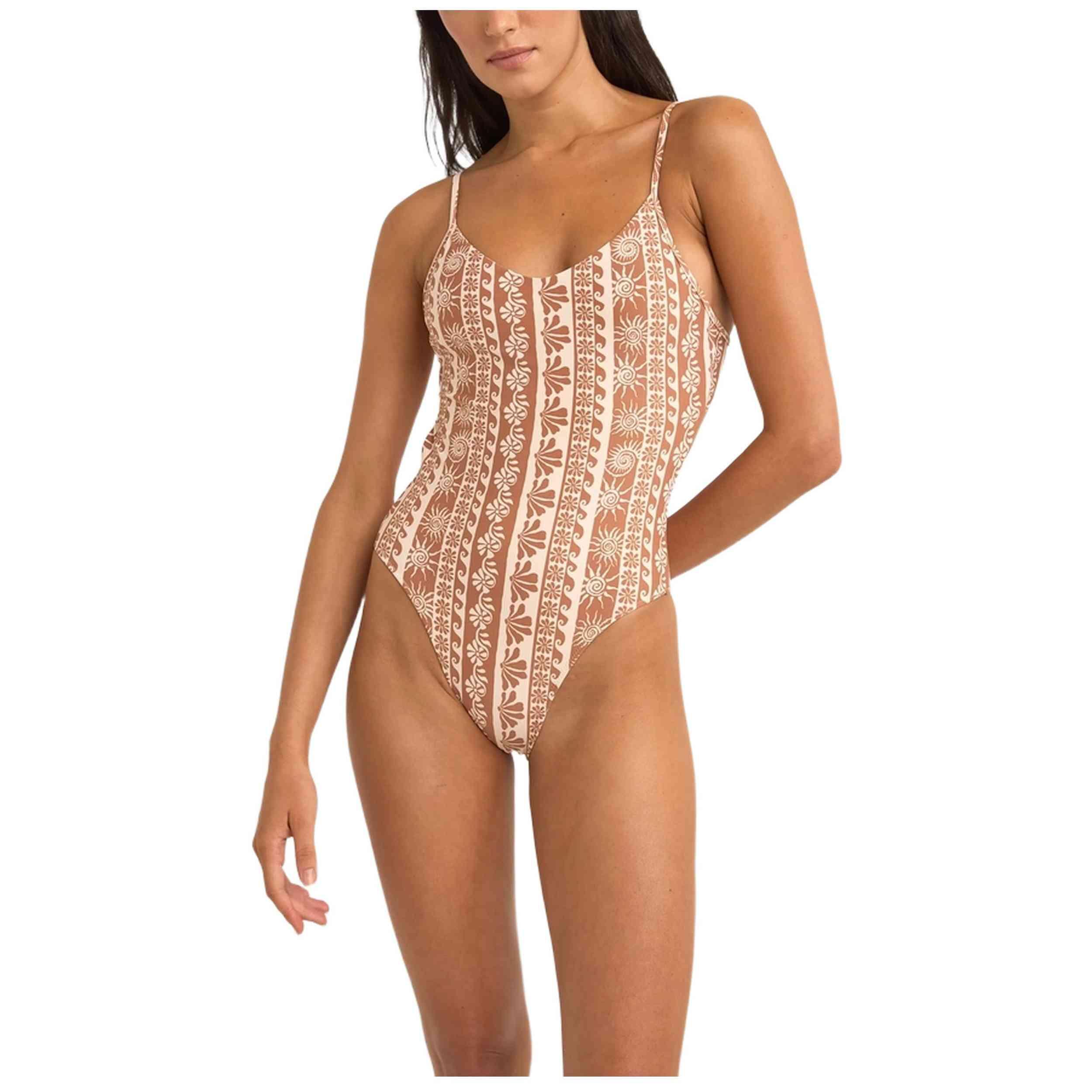 Traje de banho Rhythm modelo 0125SWOP06-BRO para mulheres 3/6