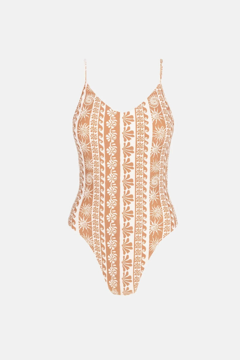 Traje de banho Rhythm modelo 0125SWOP06-BRO para mulheres 5/6