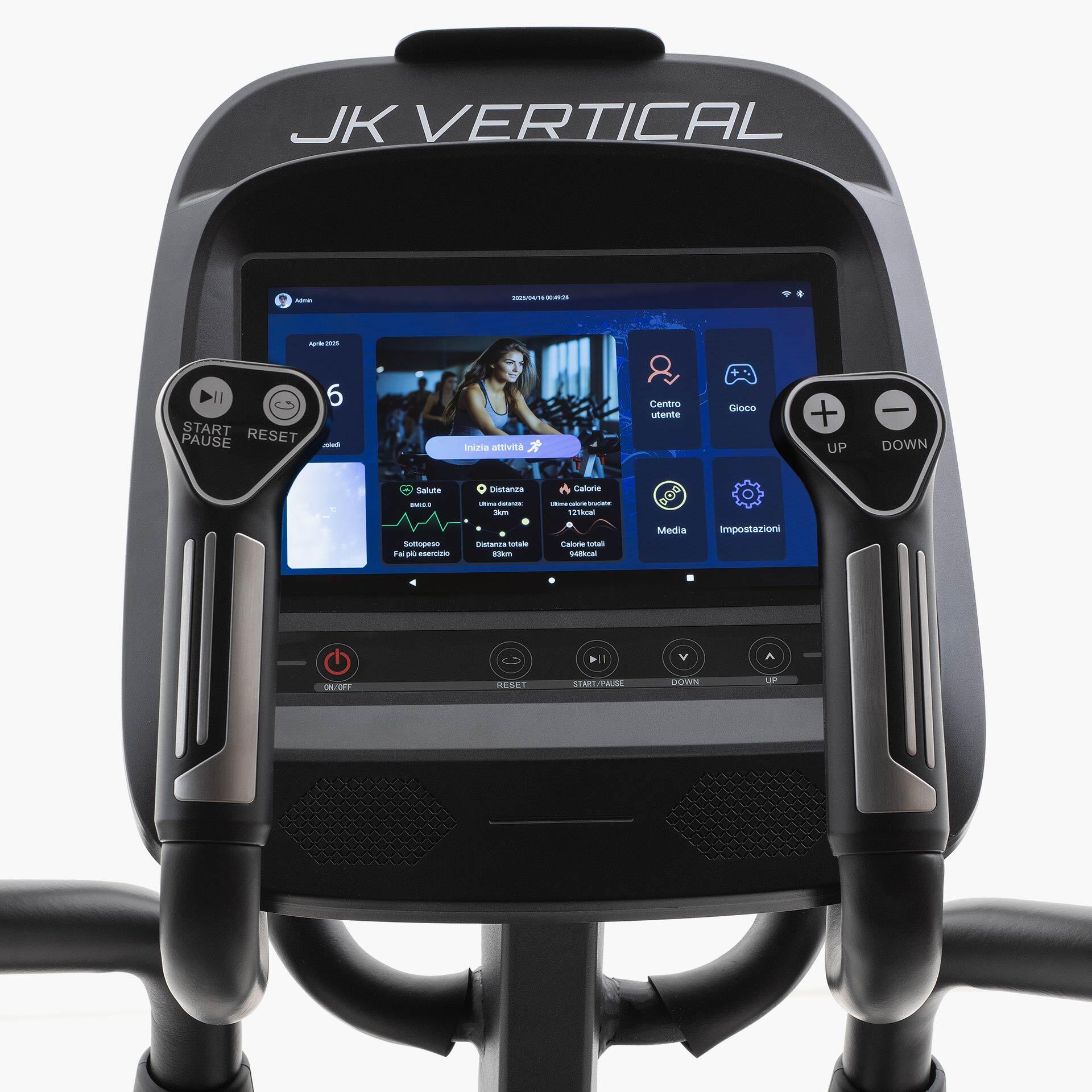 Ellittica JK Fitness Vertical JKV 46 TFT 2/4