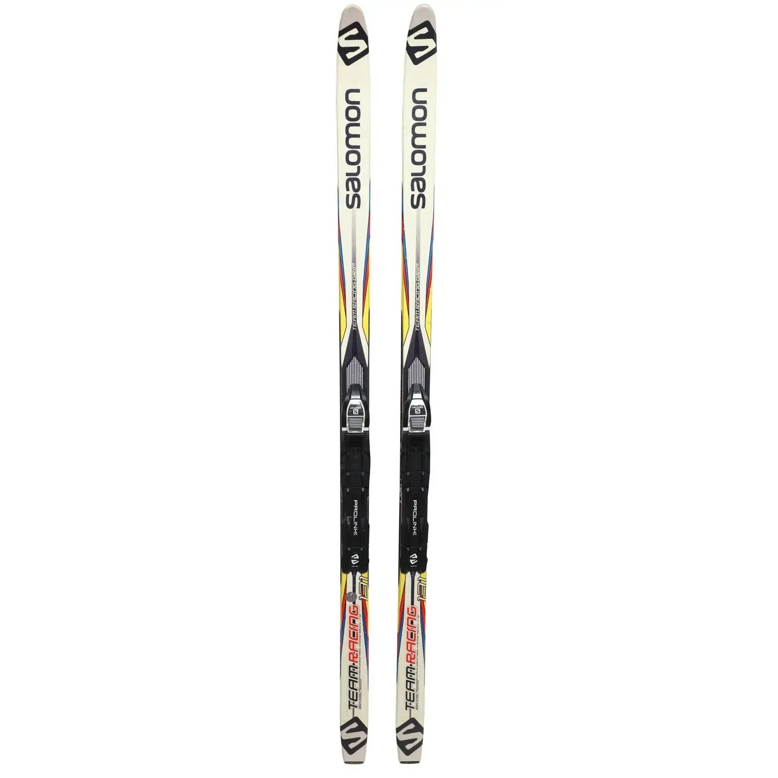 RECONDITIONNE - Ski De Fond Junior Salomon Team Racing Gr + Fixation 2/4